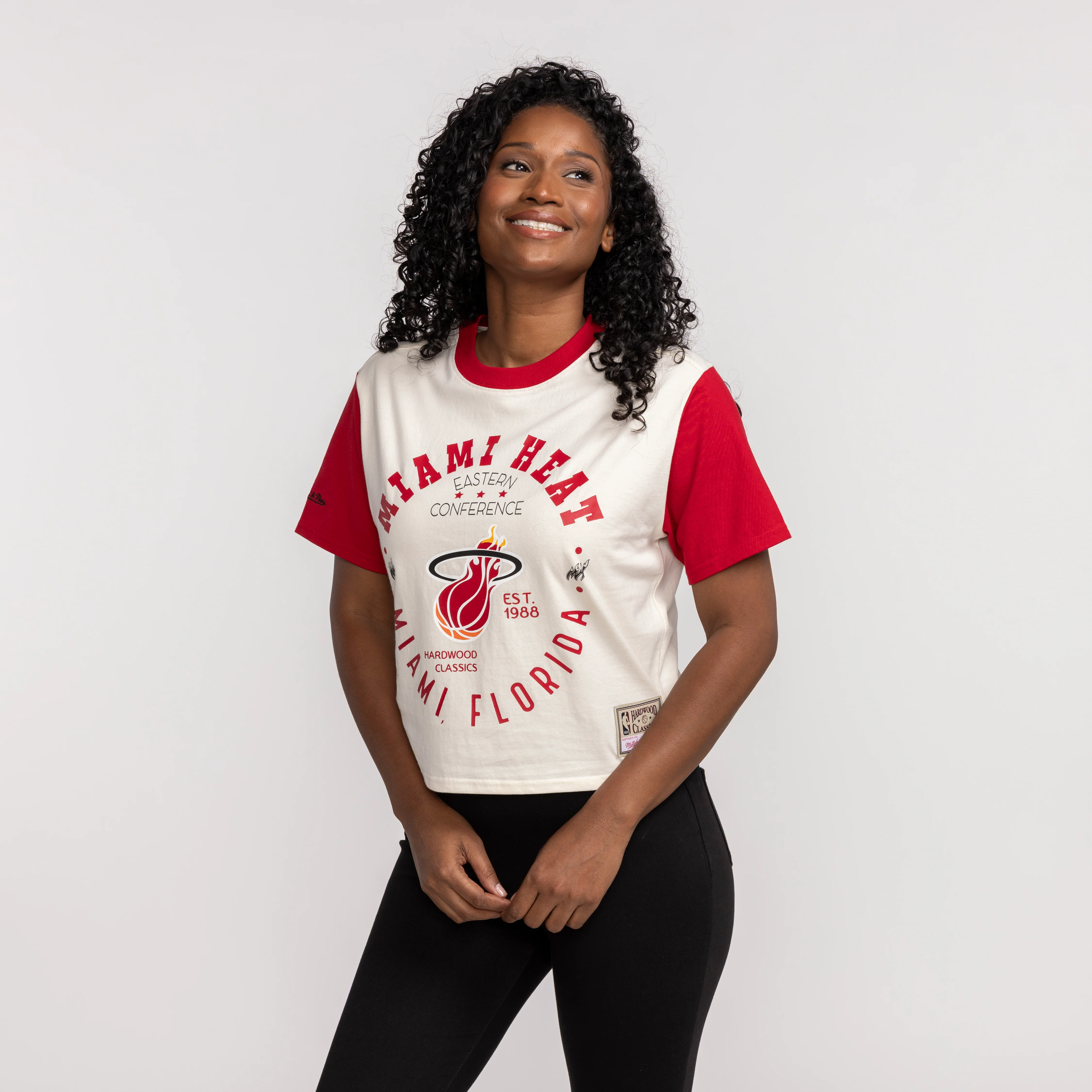 Mitchell & Ness Miami HEAT Women's Crop Tee