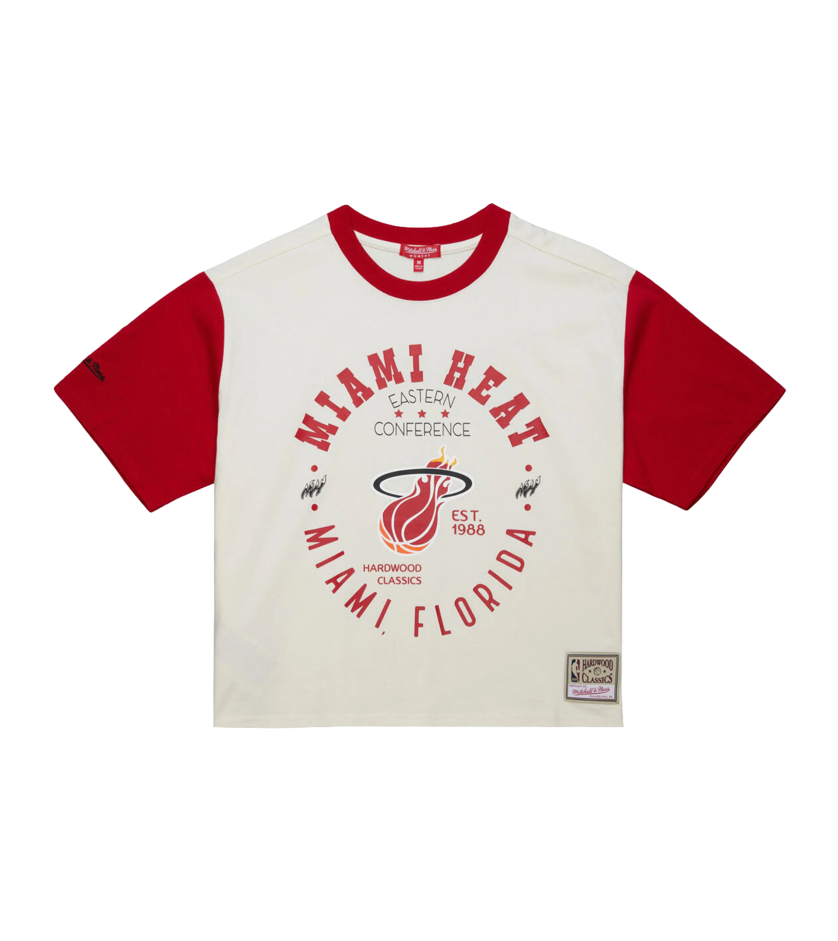 Mitchell & Ness Miami HEAT Women's Crop Tee - Image 4