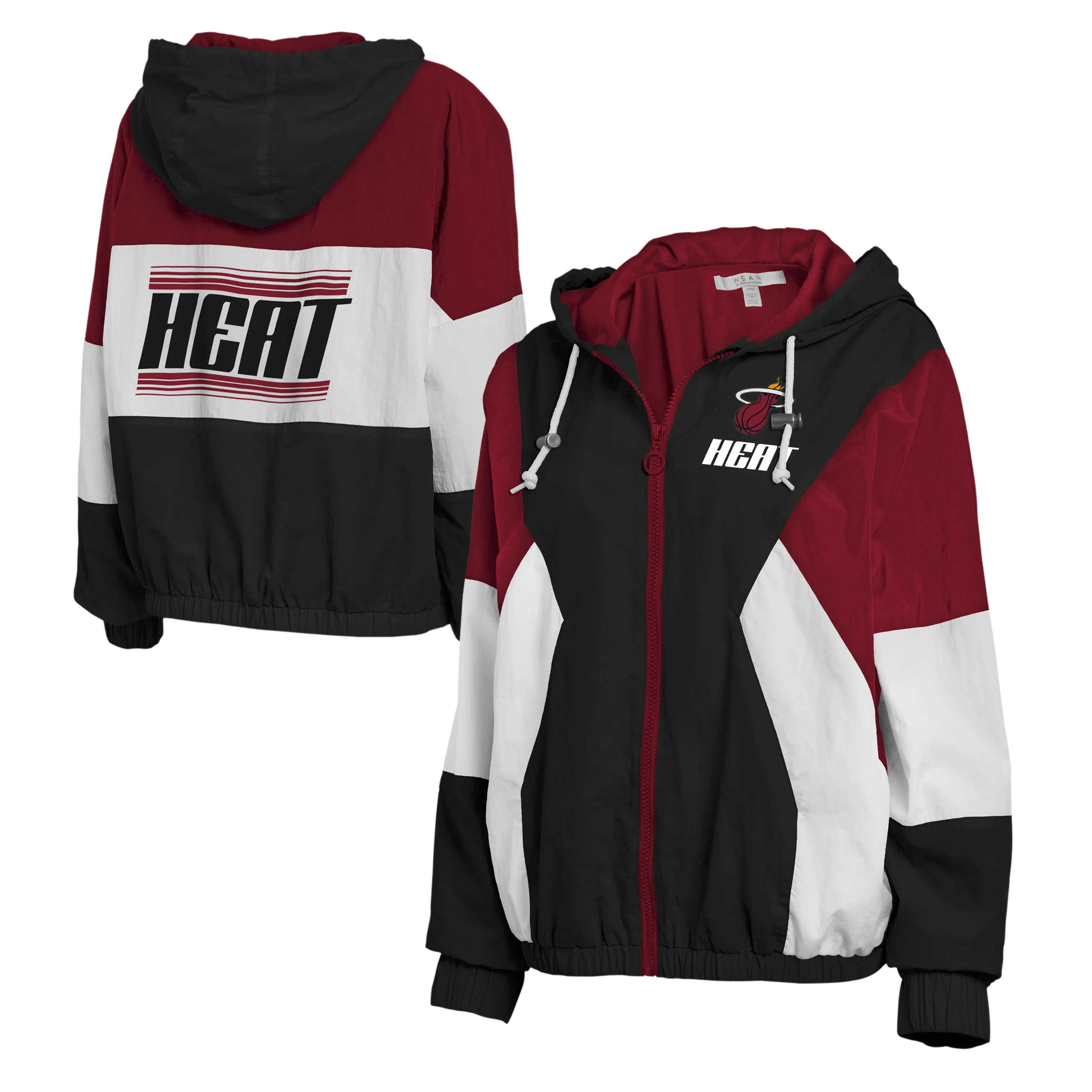 Wear Miami HEAT Color Block Women's Windbreaker - Image 3