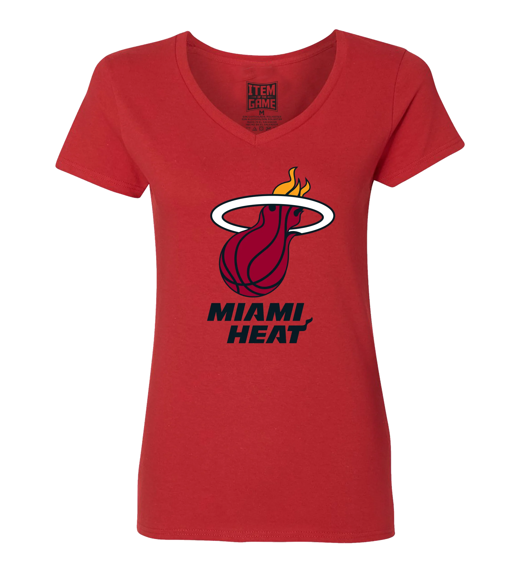 Miami HEAT Women's Red Logo V-Neck