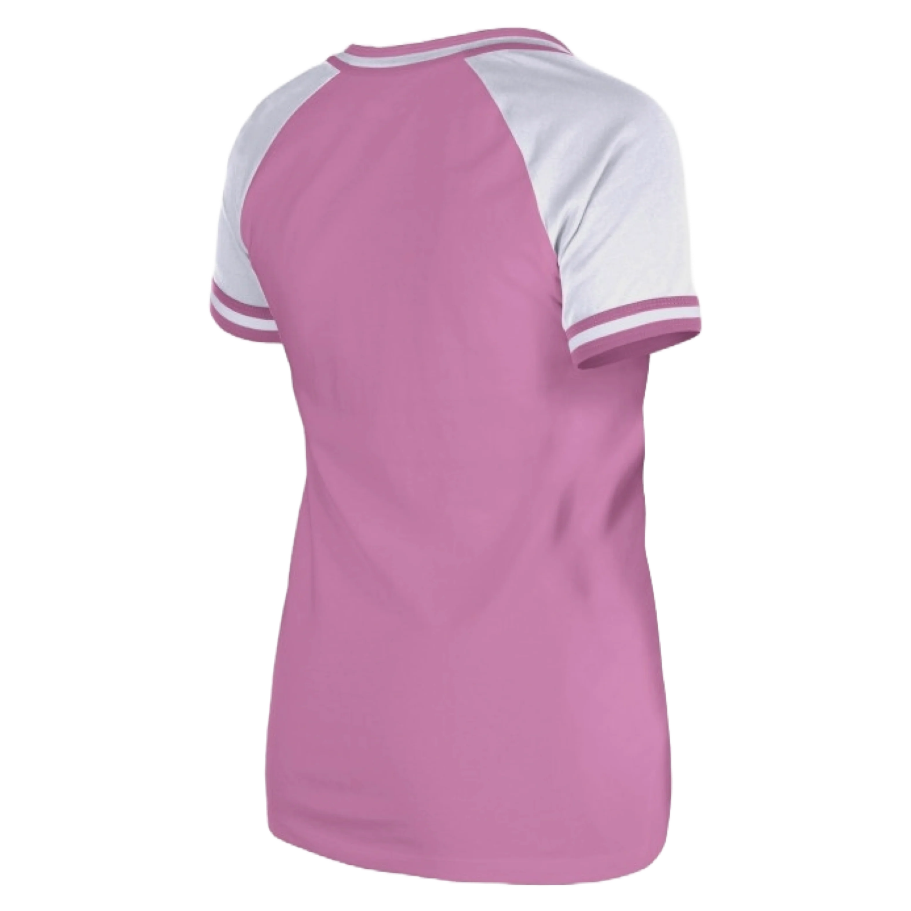 New Era Miami HEAT Pink Women's V-Neck Tee - Image 5