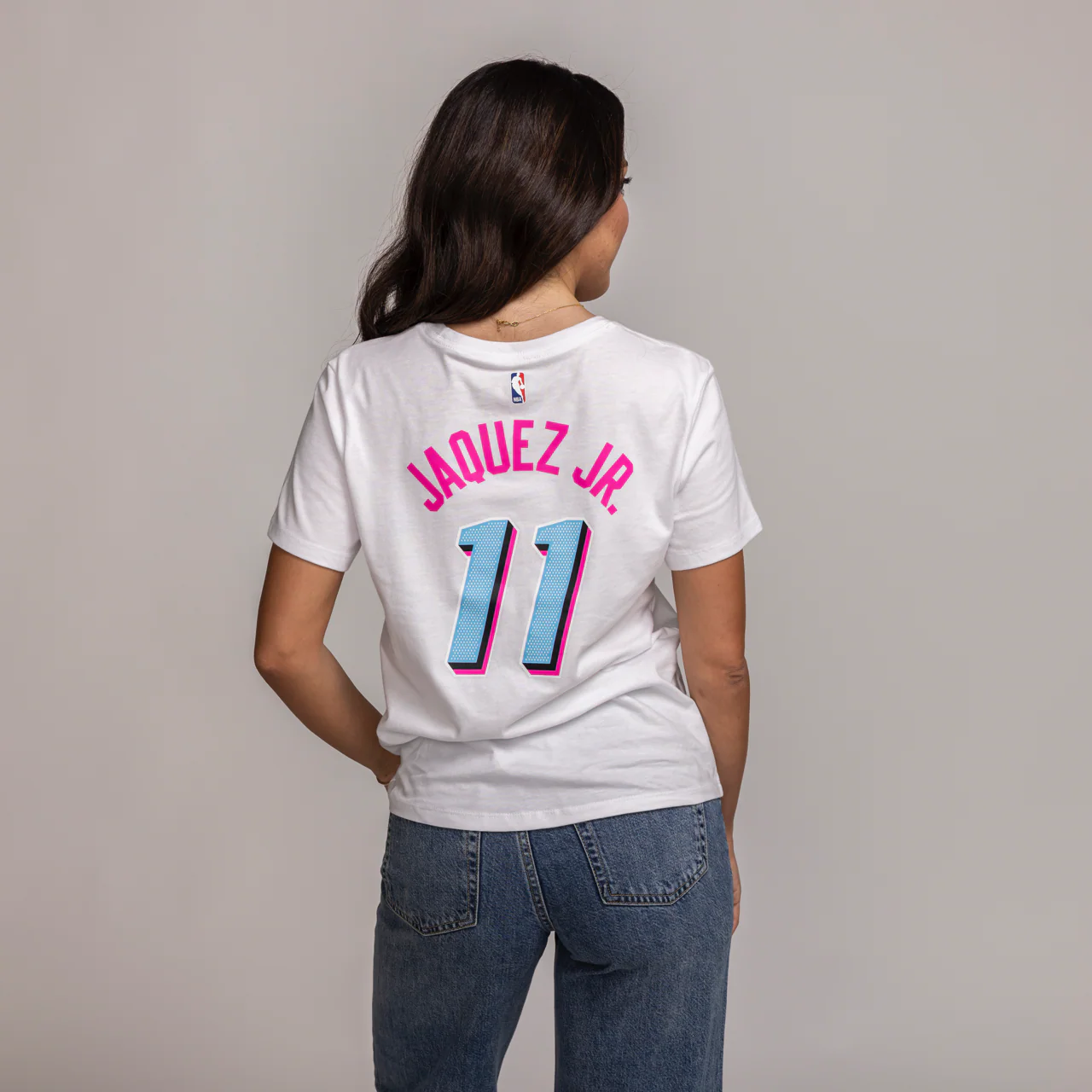 Jaime Jaquez Jr. Nike Original Vice Name & Number Women's Tee - Image 2