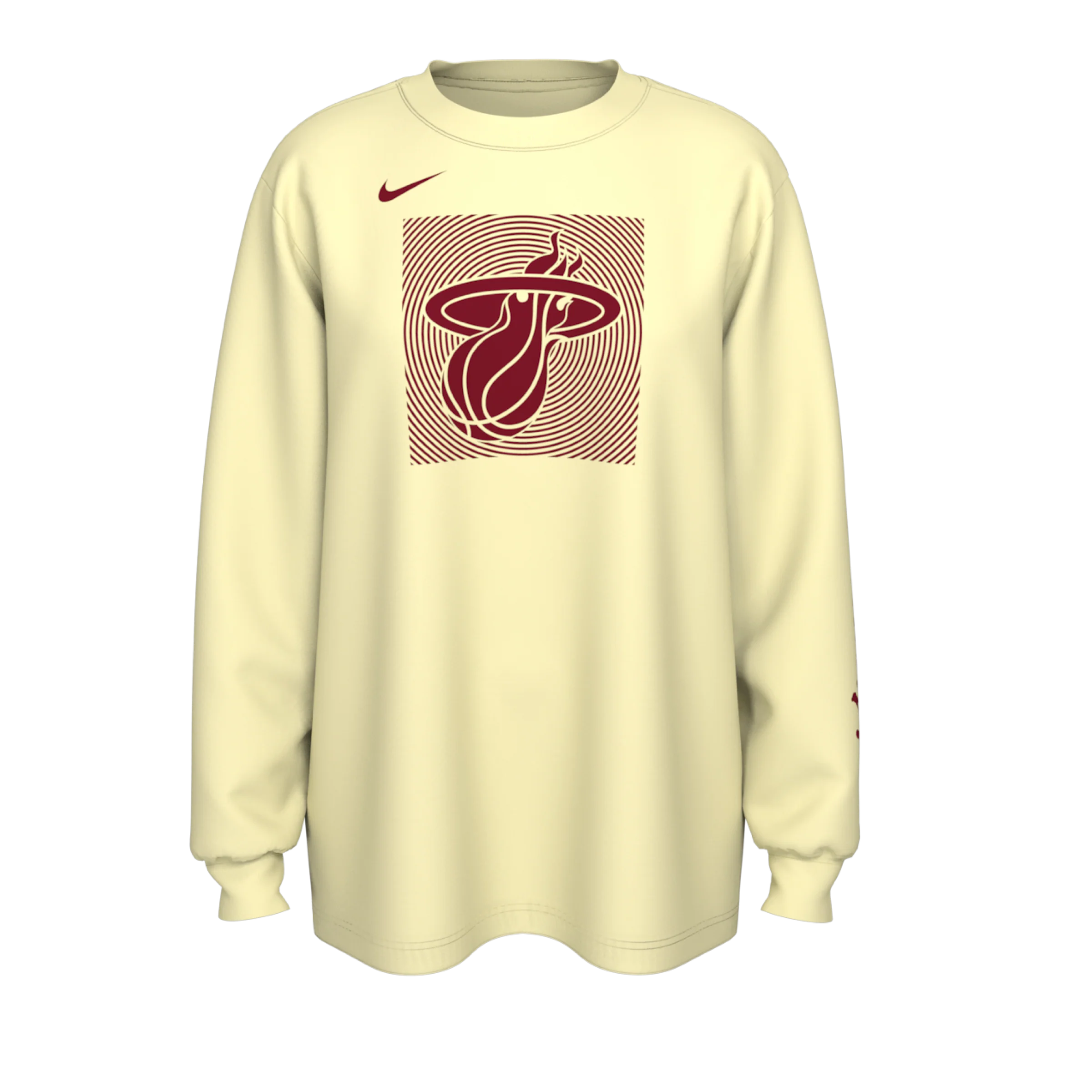 Nike Miami HEAT Logo Women's Long Sleeve Tee - Image 3