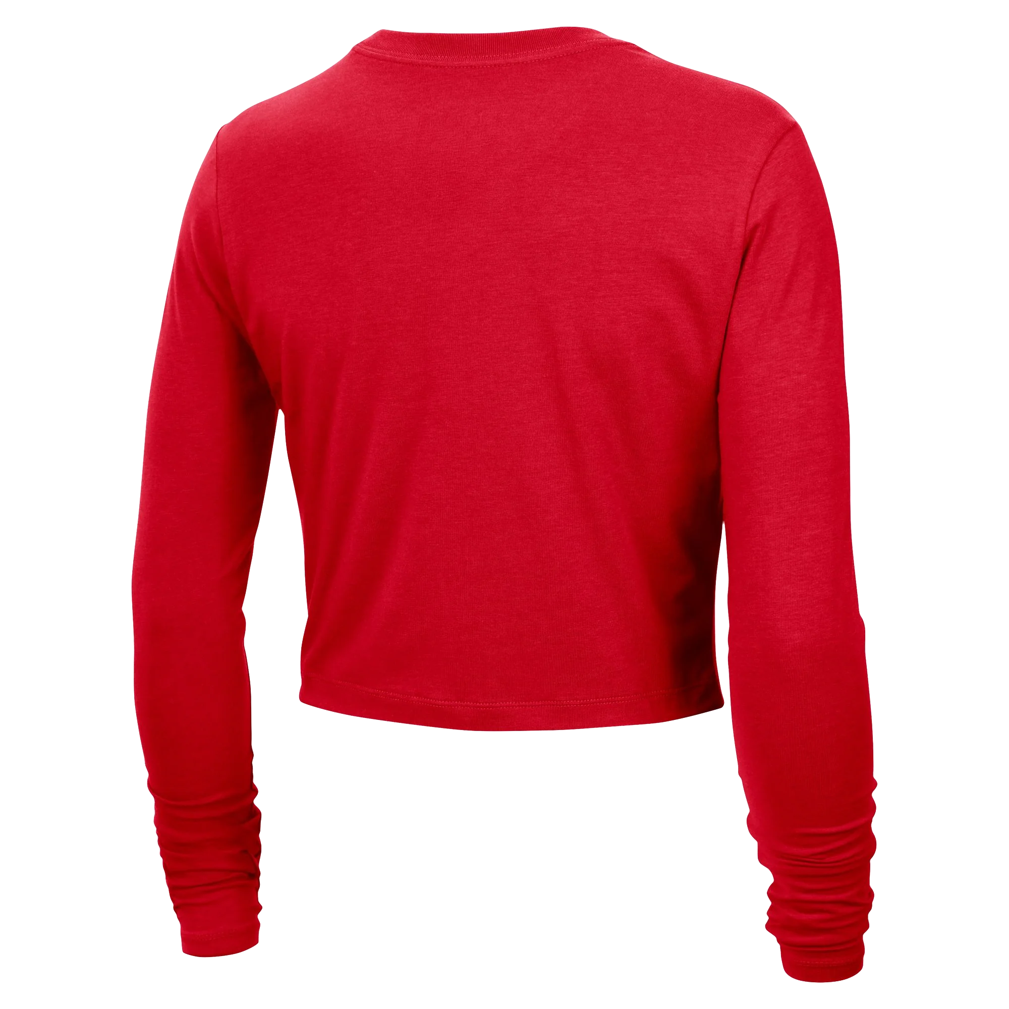 Nike HEAT Culture: Blood Red Women's Cropped Long Sleeve Tee - Image 2