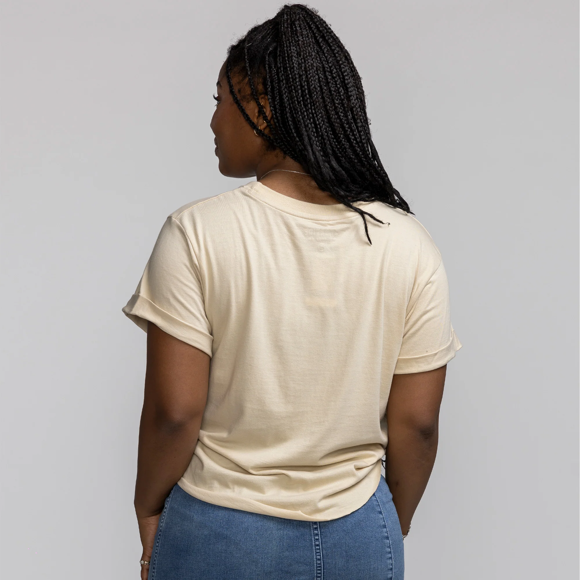 Sportiqe Miami HEAT Beige Women's Tee - Image 2