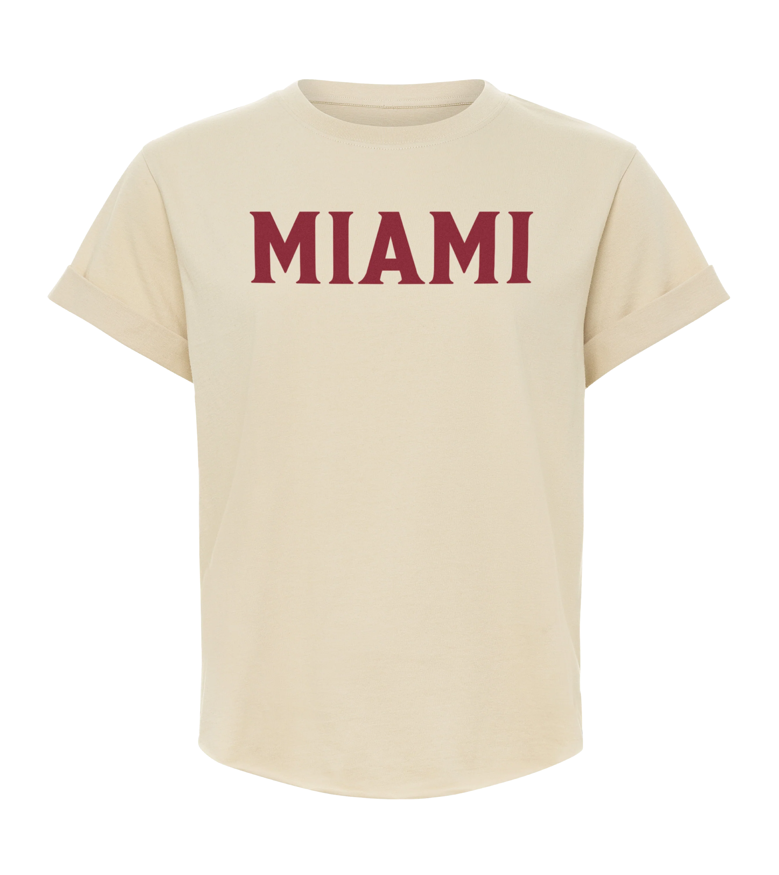 Sportiqe Miami HEAT Beige Women's Tee - Image 4