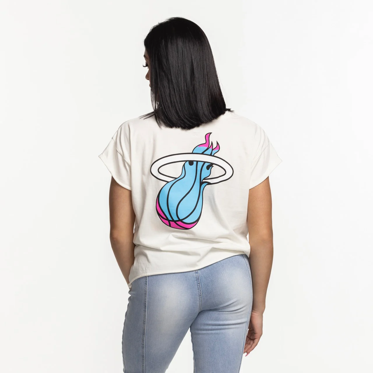 Sportiqe Miami HEAT Original Vice Nights Alana Women's Tee - Image 2