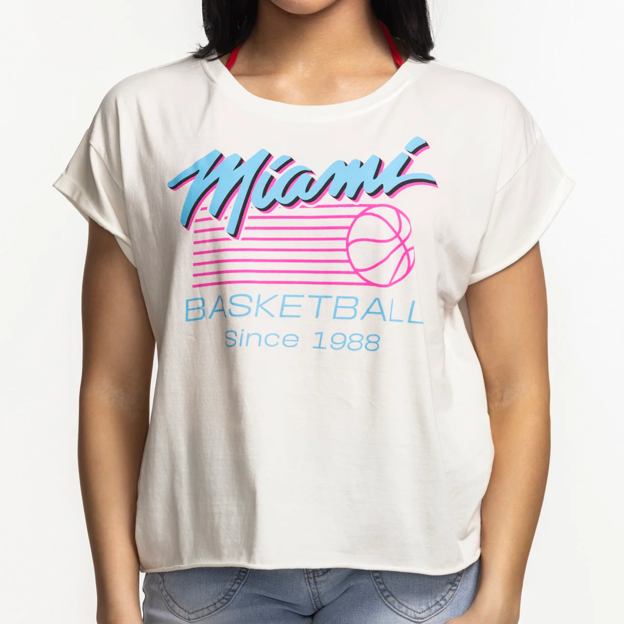 Sportiqe Miami HEAT Original Vice Nights Alana Women's Tee - Image 3