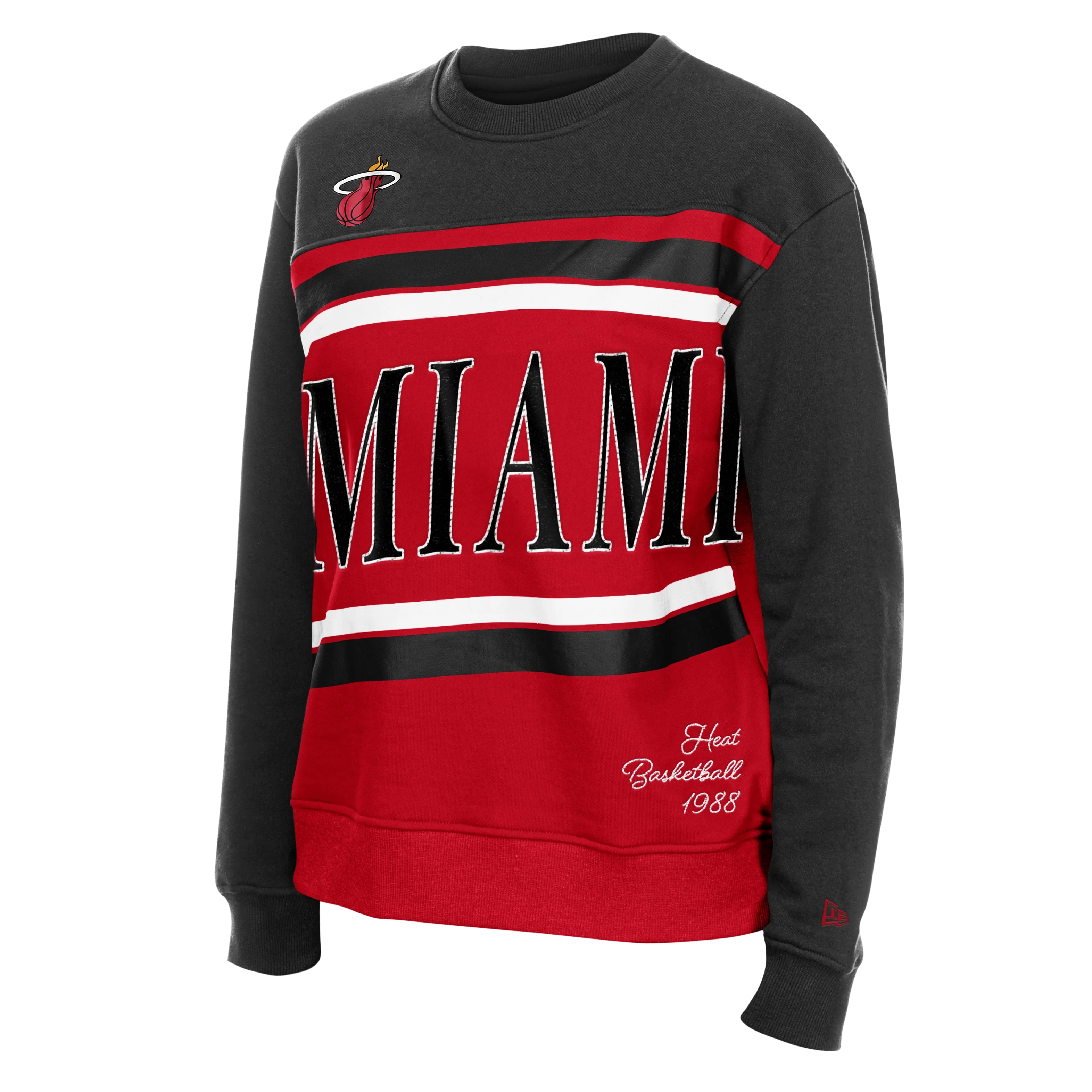 New Era Miami HEAT Women's Color Block Crewneck