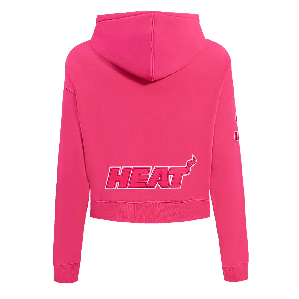 Pro Standard Miami HEAT Women's Crop Hoodie - Image 2