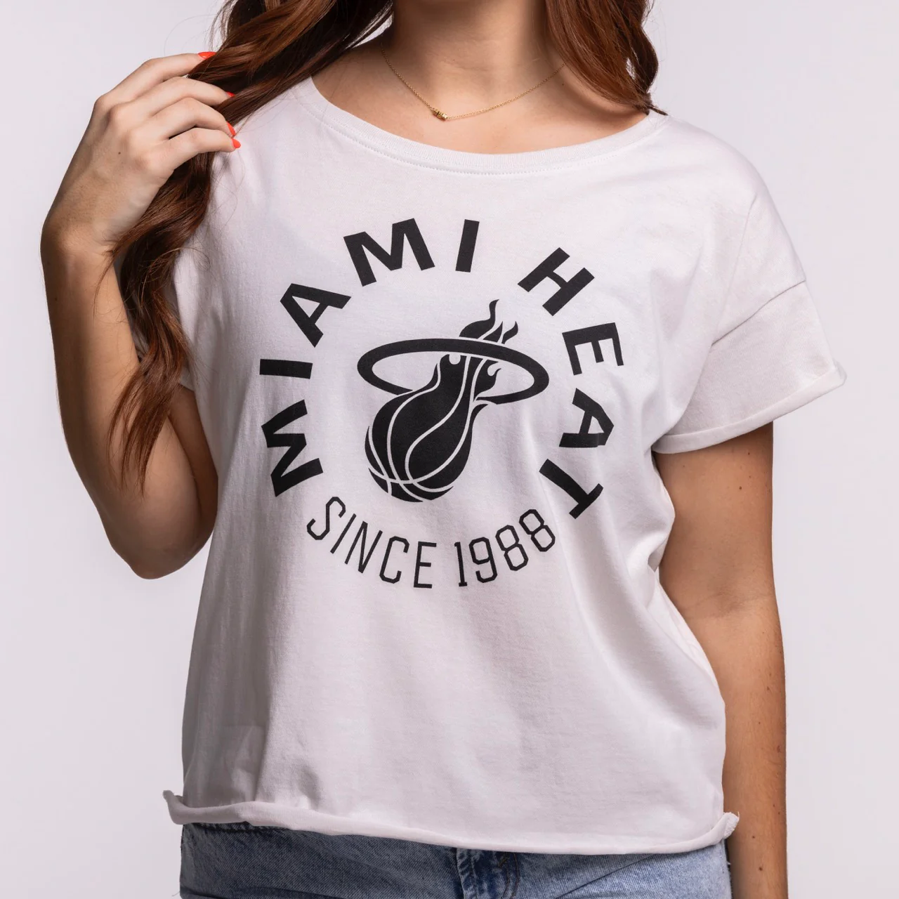 Sportiqe Miami HEAT 1988 Basketball Women's Tee - Image 2