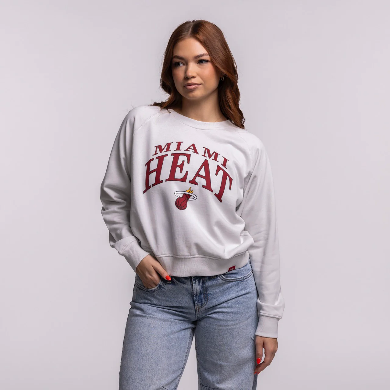 Sportiqe Miami HEAT Wordmark Women's Crewneck