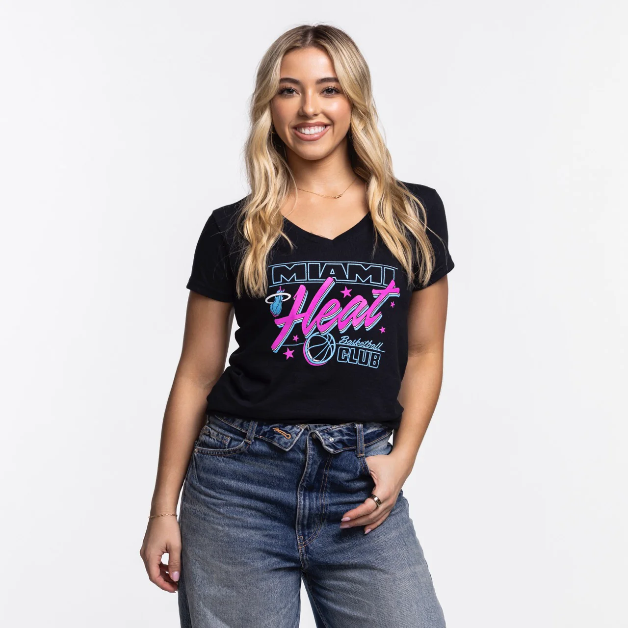 Miami HEAT Original Vice Nights Basketball Club Women's Tee