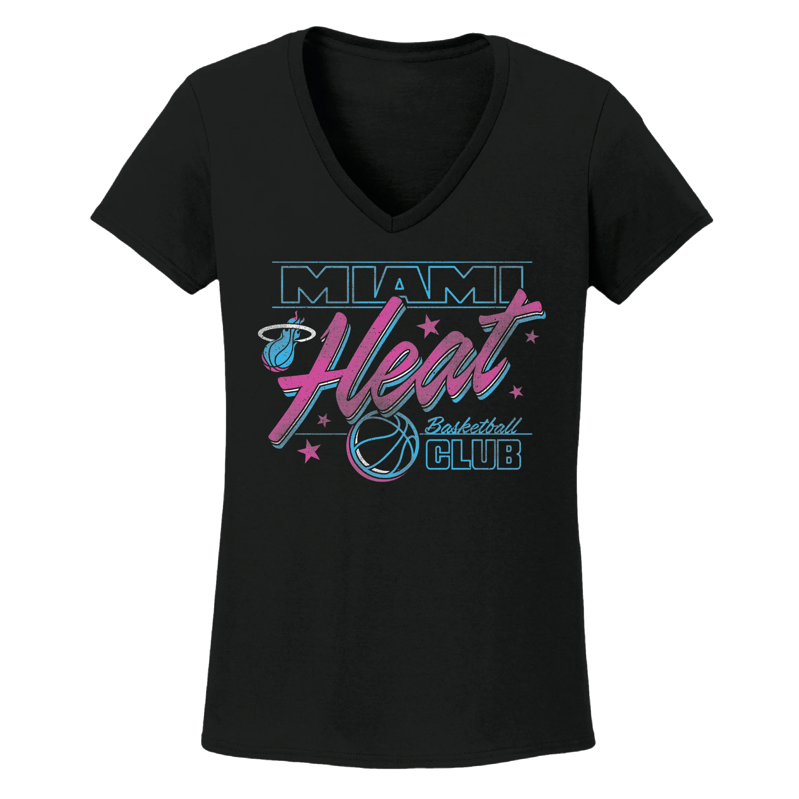 Miami HEAT Original Vice Nights Basketball Club Women's Tee - Image 3