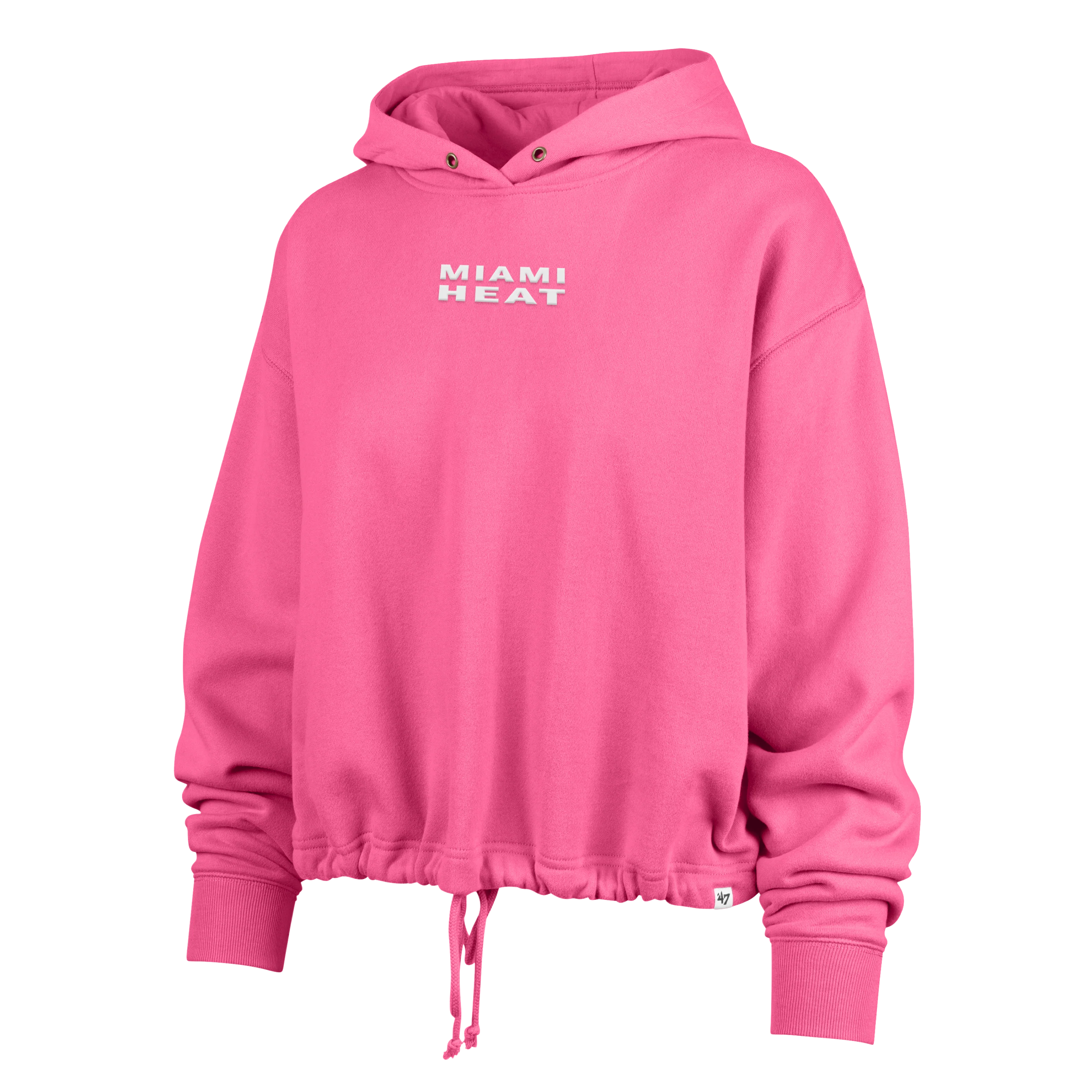 '47 Brand Miami HEAT Original Vice Cropped Hoodie - Image 4