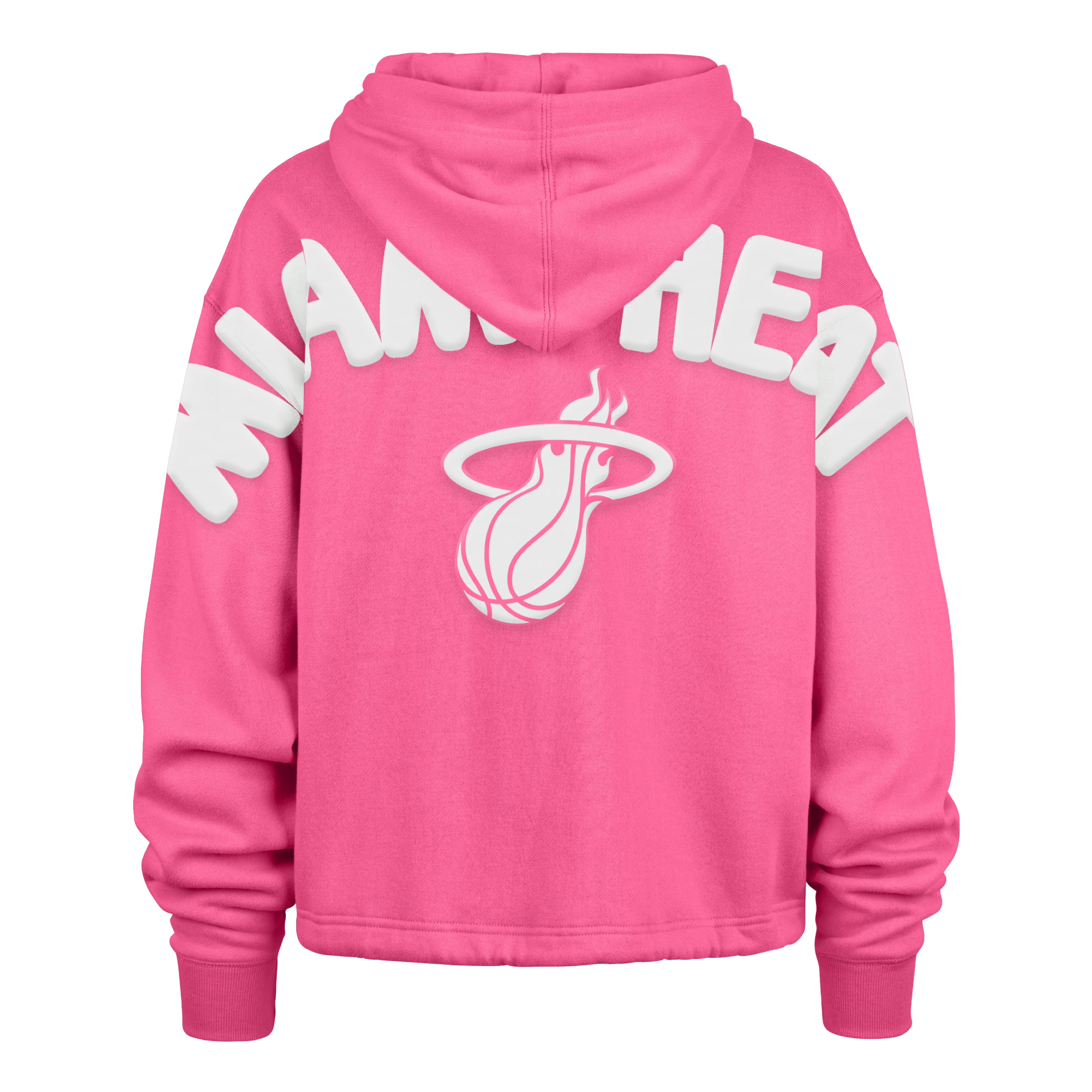 '47 Brand Miami HEAT Original Vice Cropped Hoodie - Image 5