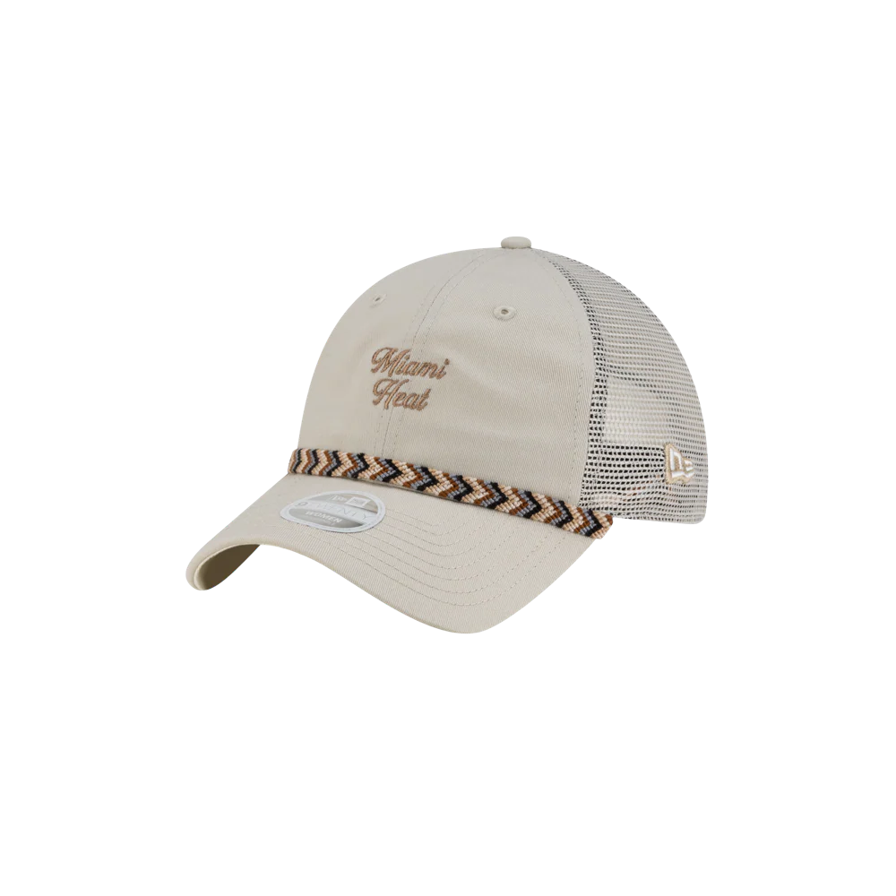 New Era Miami HEAT Fishtail Women's Trucker Hat - Image 3