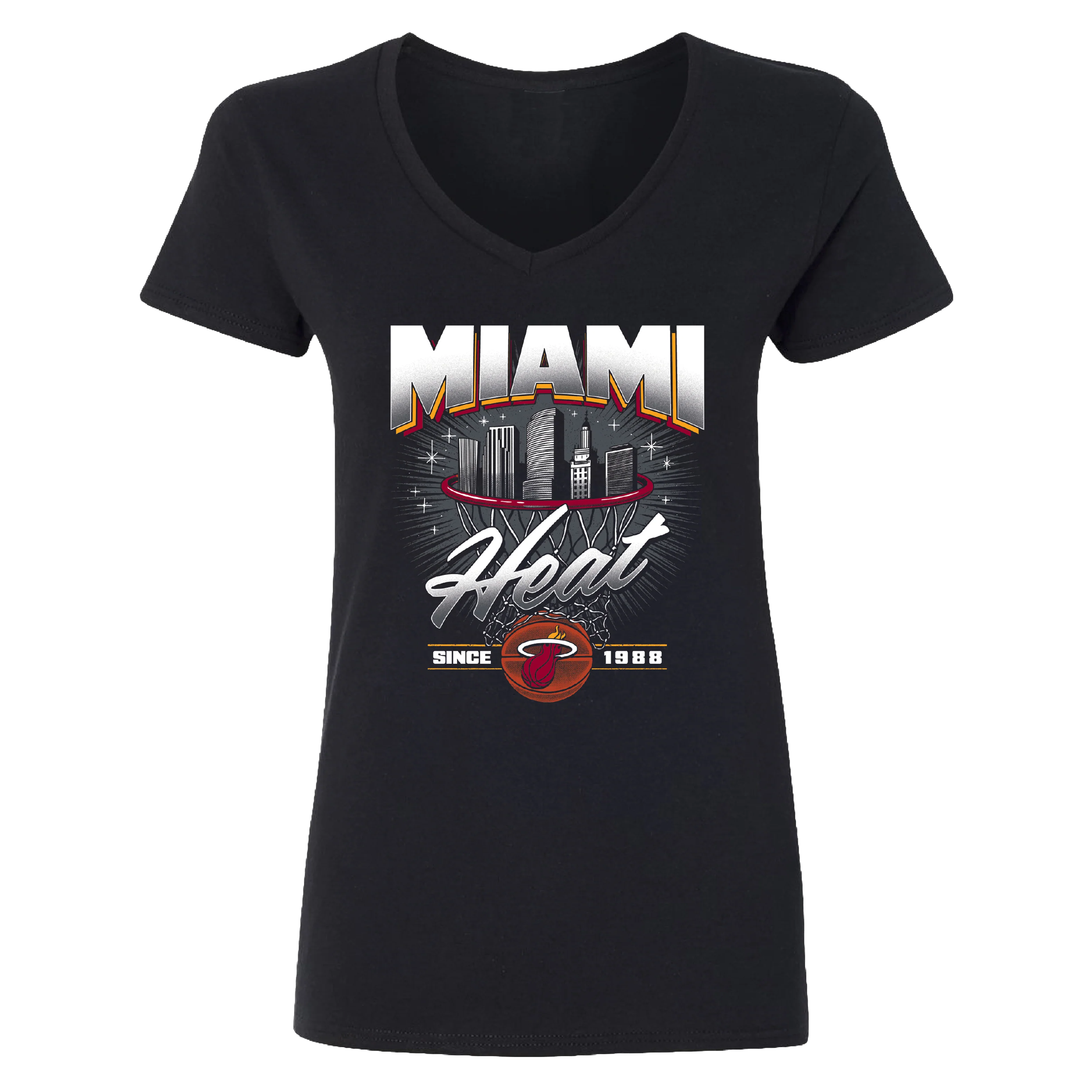 Miami HEAT Women's Retro Net Tee - Image 3