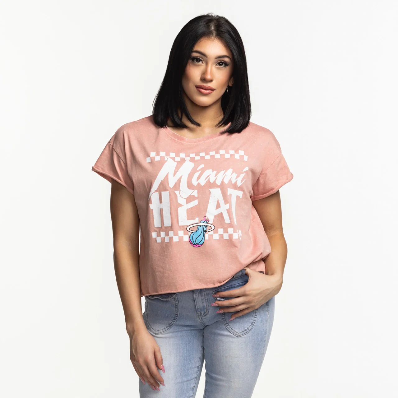 Sportiqe Miami HEAT Original Vice Coral Women's Tee