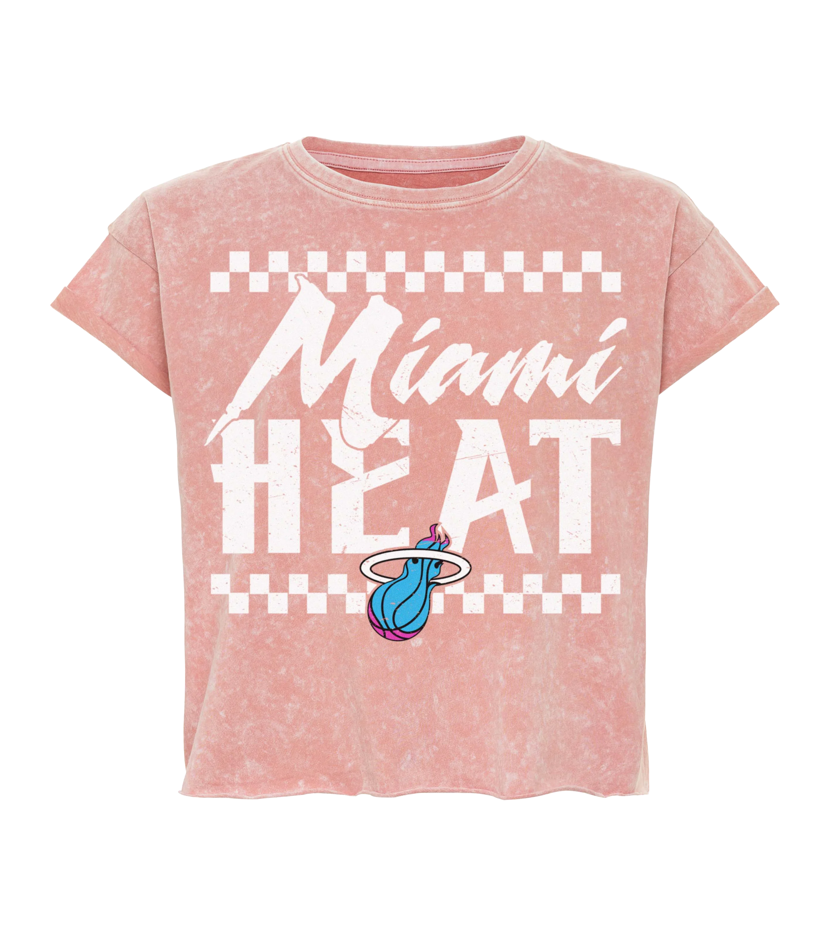 Sportiqe Miami HEAT Original Vice Coral Women's Tee - Image 4