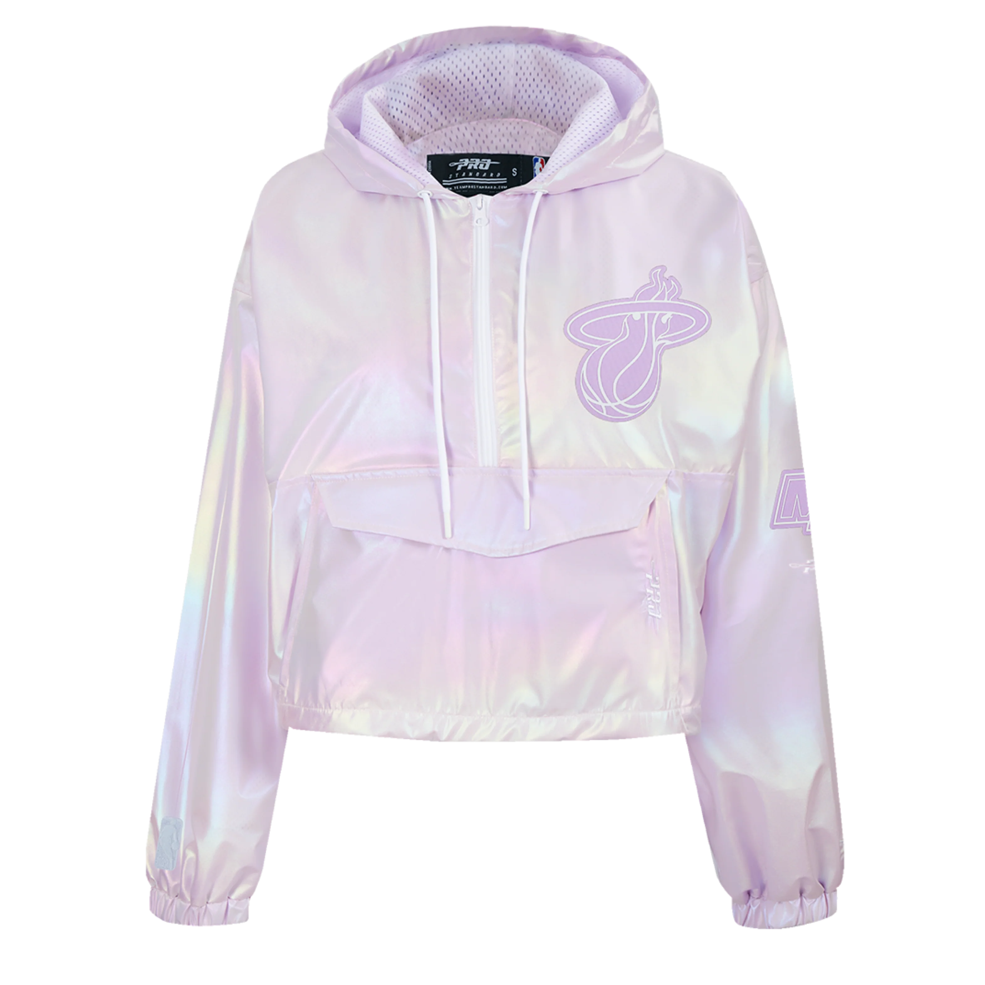 Pro Standard Miami HEAT Hologram Half Zip Women's Hoodie