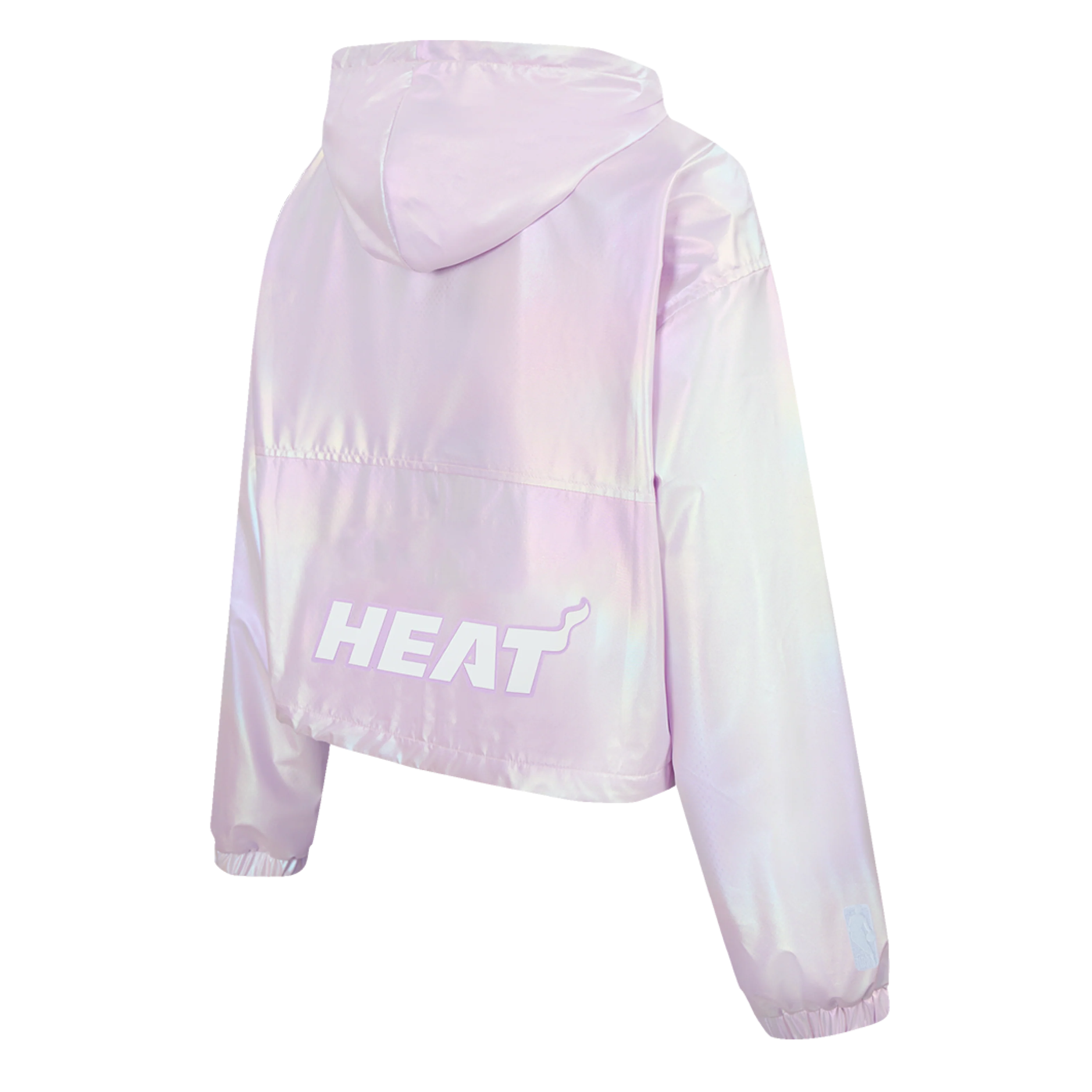 Pro Standard Miami HEAT Hologram Half Zip Women's Hoodie - Image 3