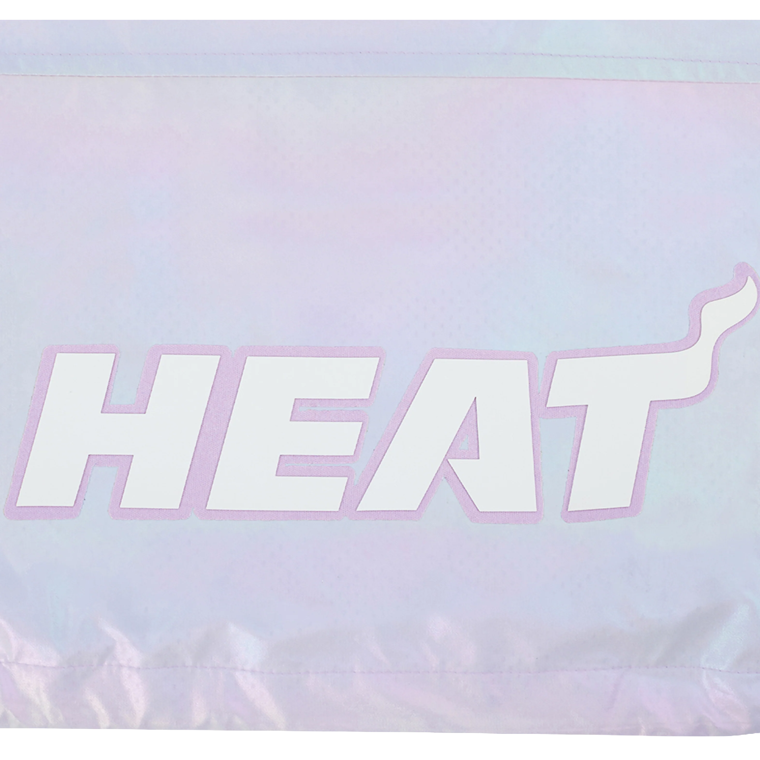 Pro Standard Miami HEAT Hologram Half Zip Women's Hoodie - Image 6