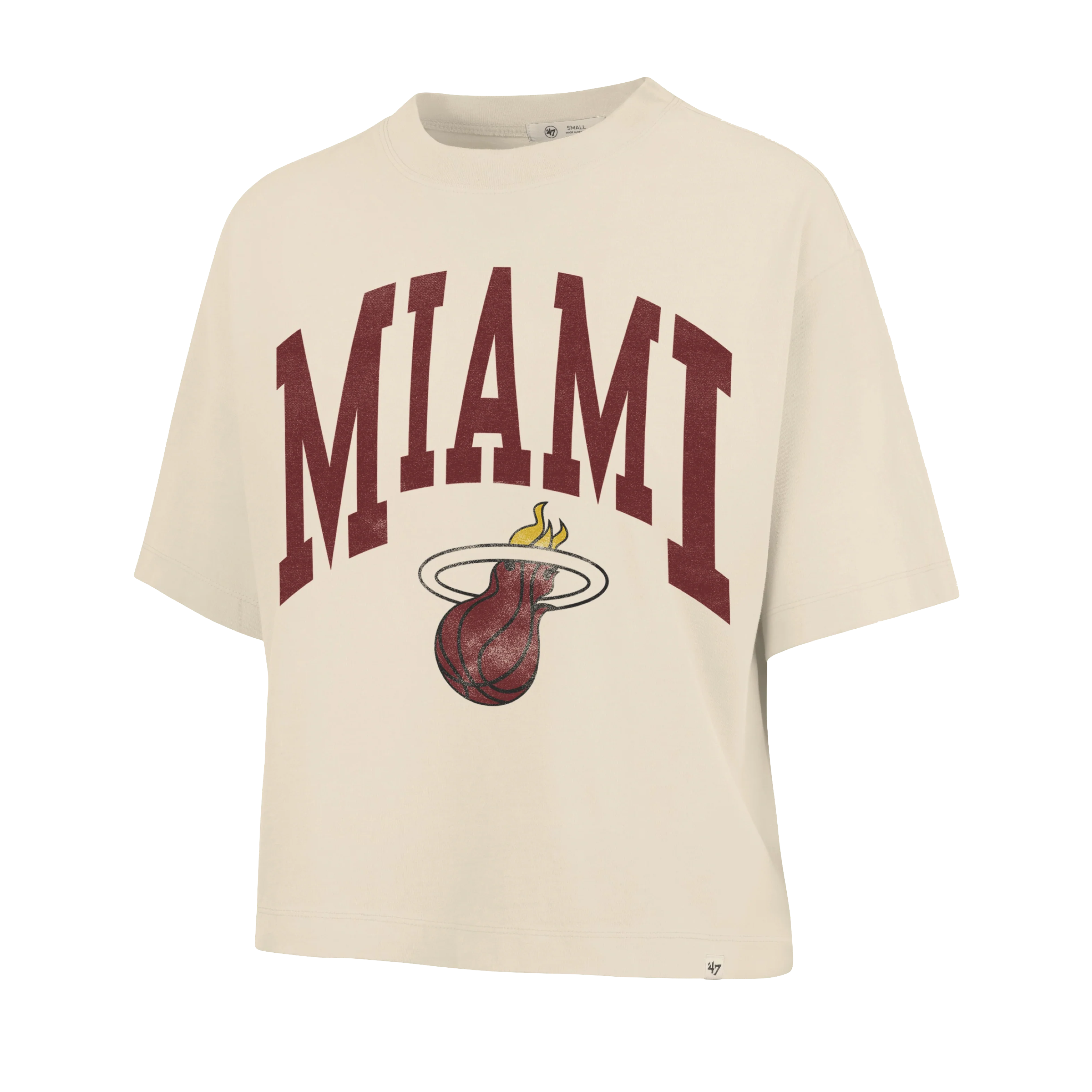 '47 Brand Miami HEAT Shale Women's Crop Top - Image 4