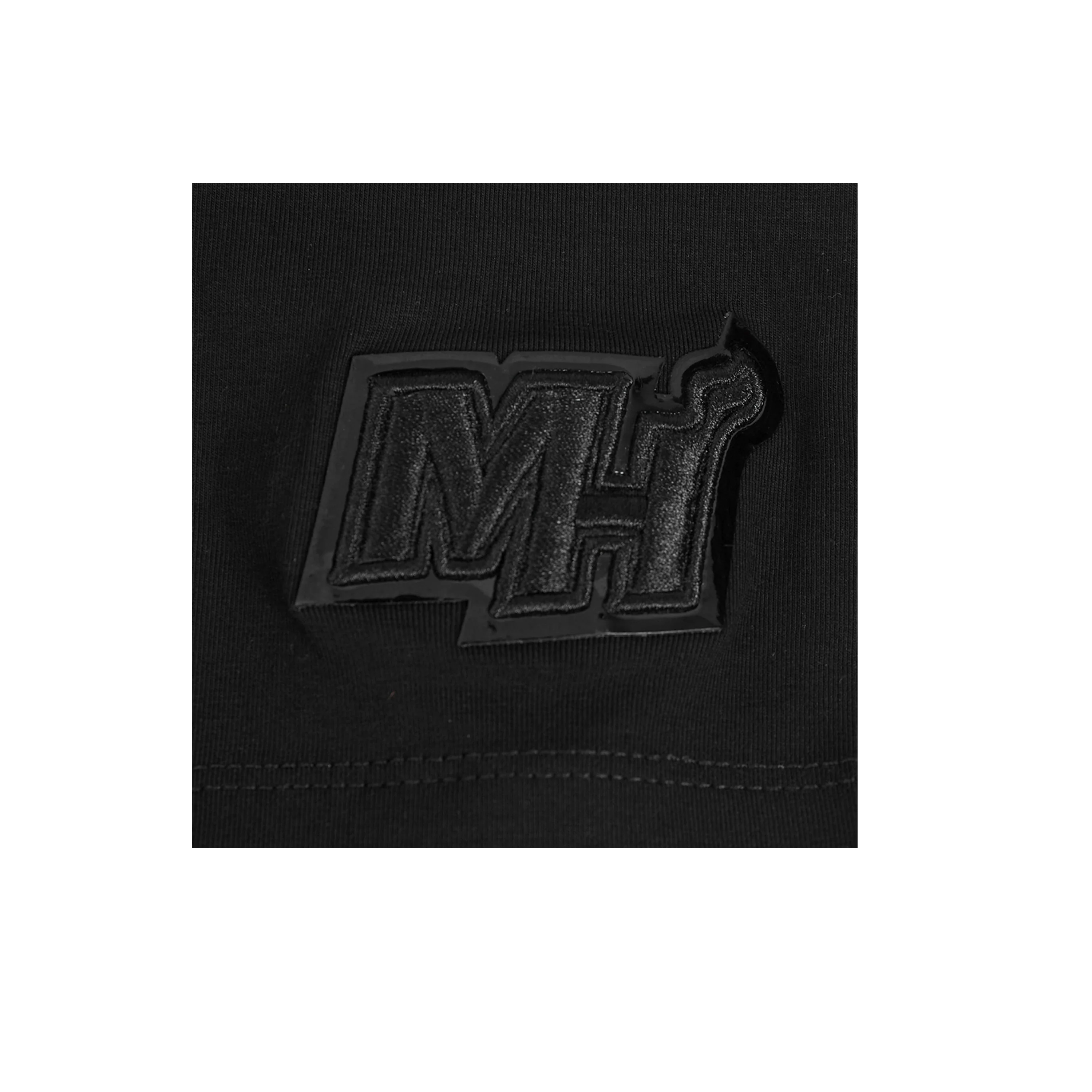 Pro Standard Miami HEAT Boxy Triple Black Women's Crop Tee - Image 5