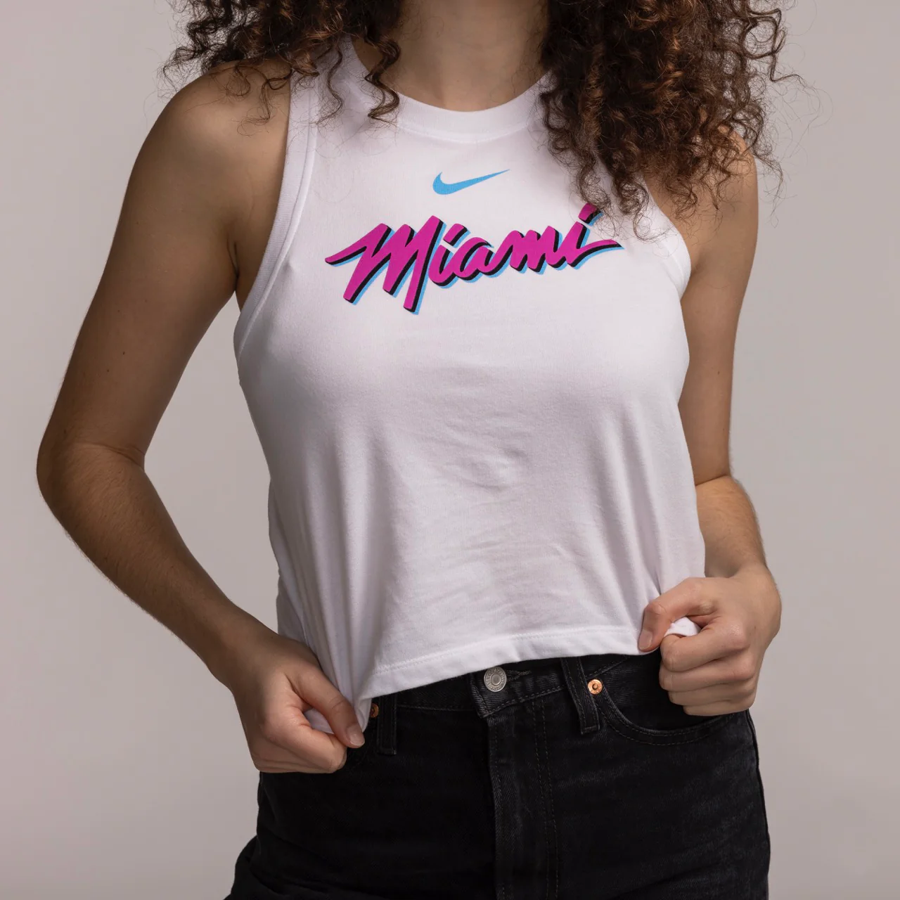Nike Miami HEAT Original Vice Women's Cropped Tank Top - Image 2