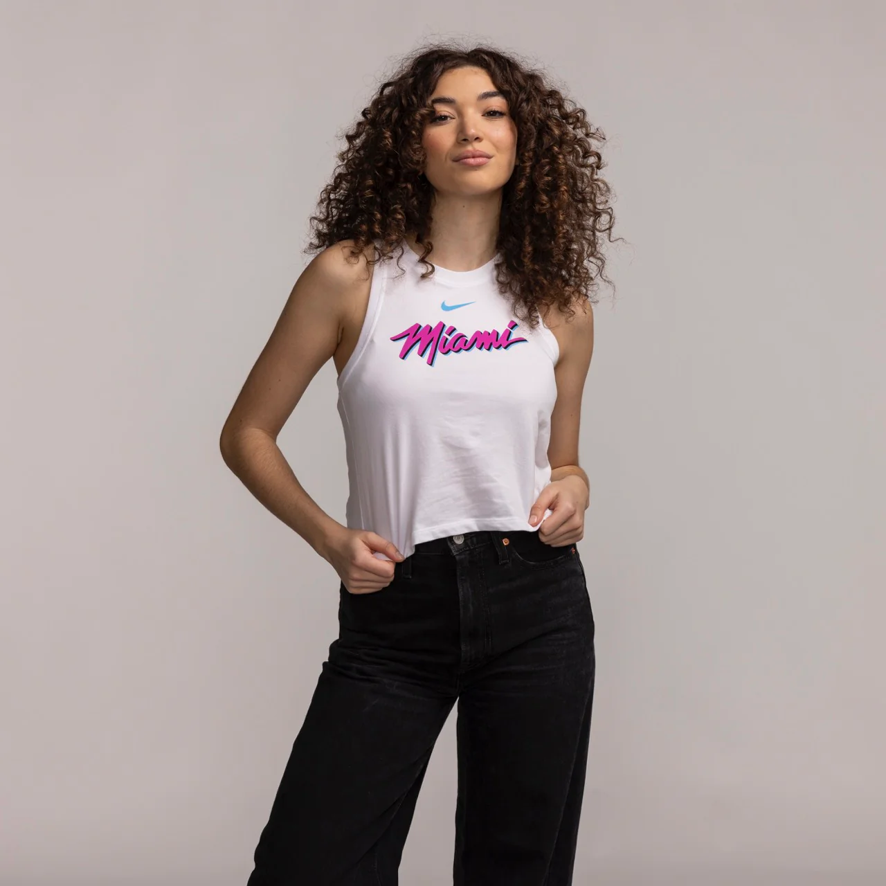 Nike Miami HEAT Original Vice Women's Cropped Tank Top - Image 4