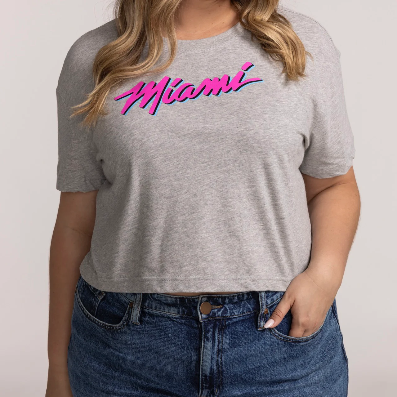 Nike Miami HEAT Original Vice Women's Cropped Tee - Image 2