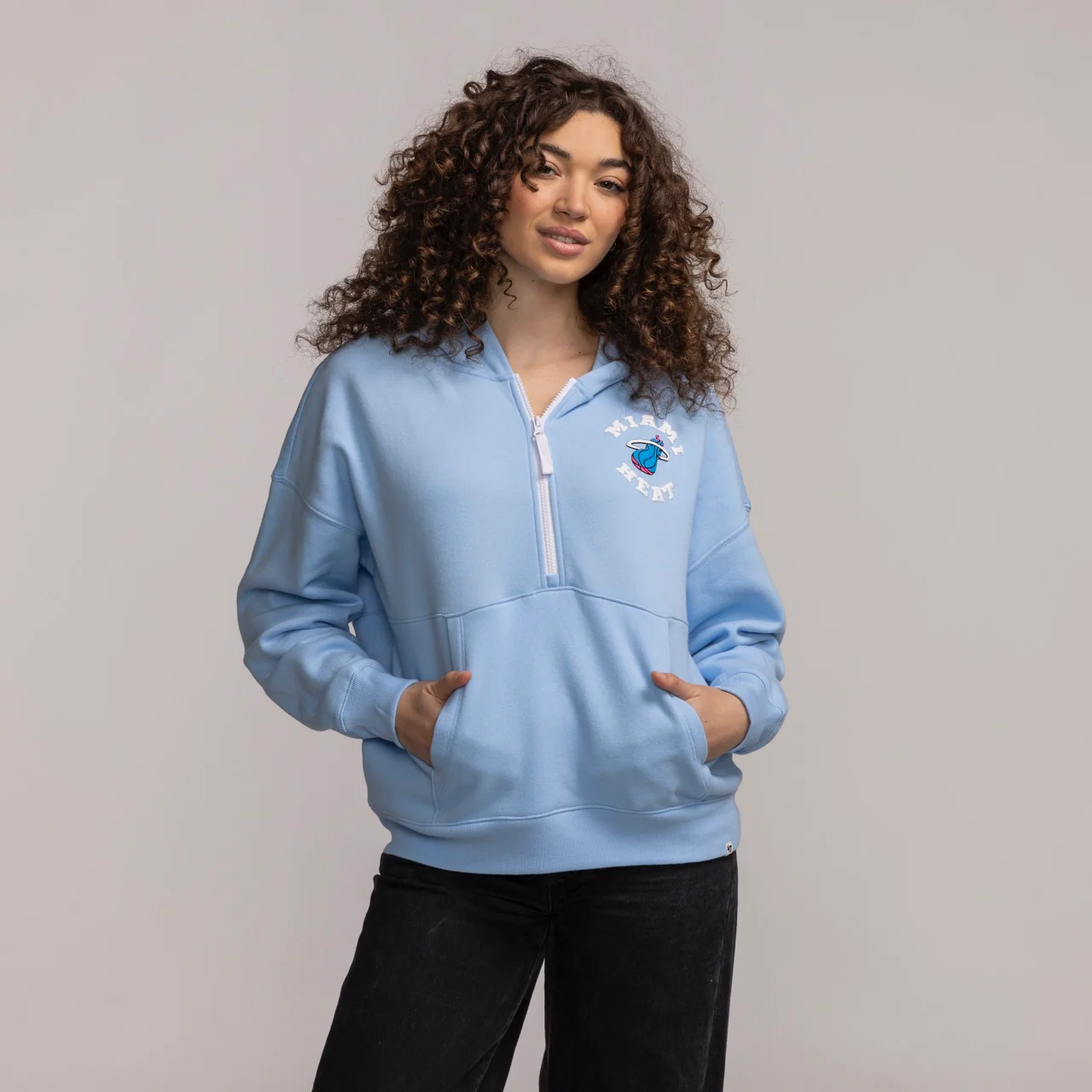 '47 Brand Miami HEAT Original Vice Women's Fade Away Hoodie - Image 4