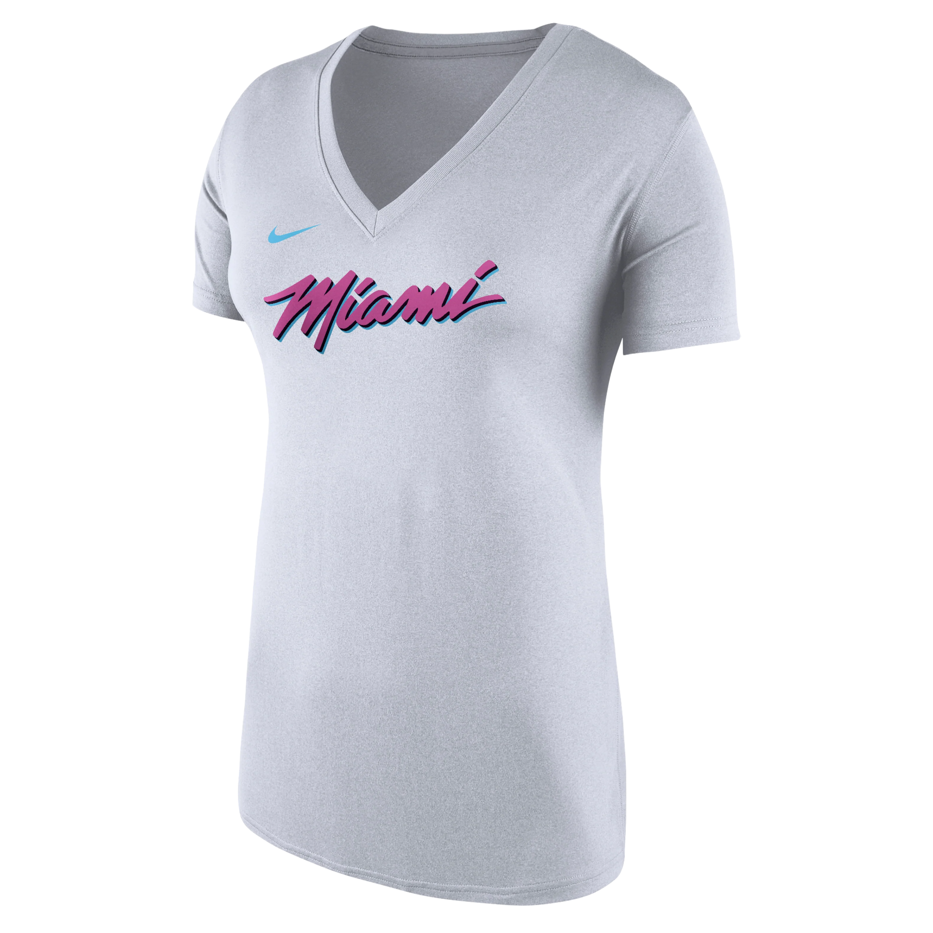 Nike Miami HEAT Original Vice Women's V-Neck Tee - Image 3