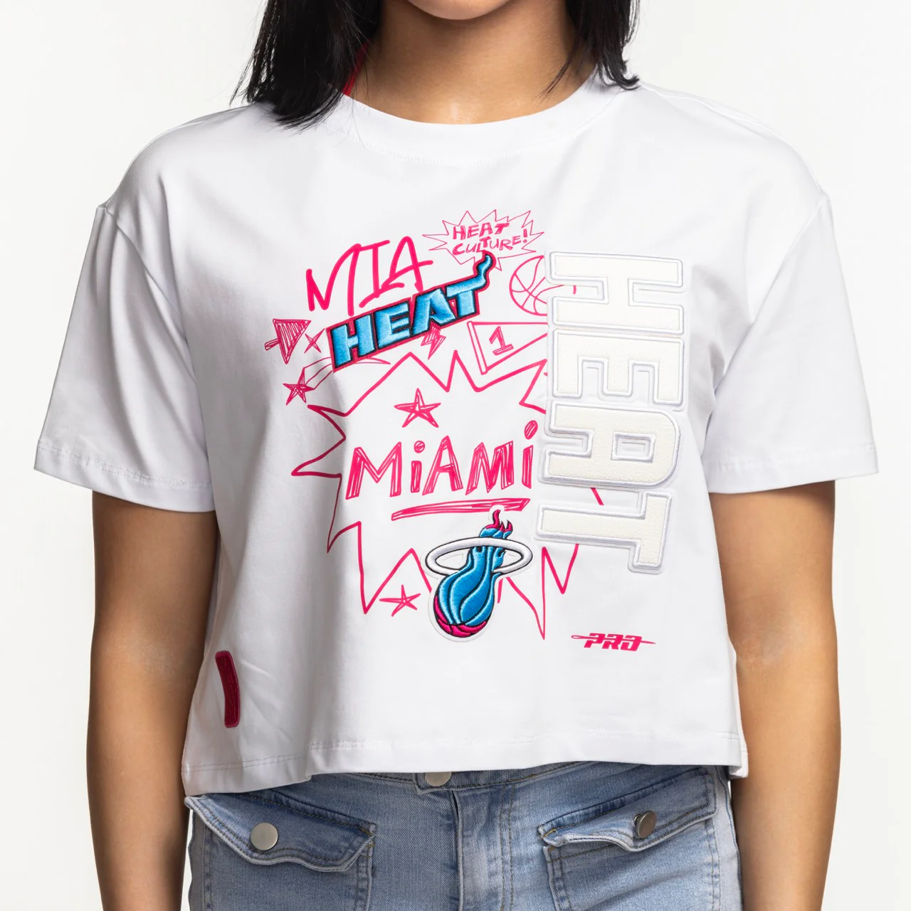 Pro Standard Miami HEAT Original Vice Women's Boxy Tee - Image 2
