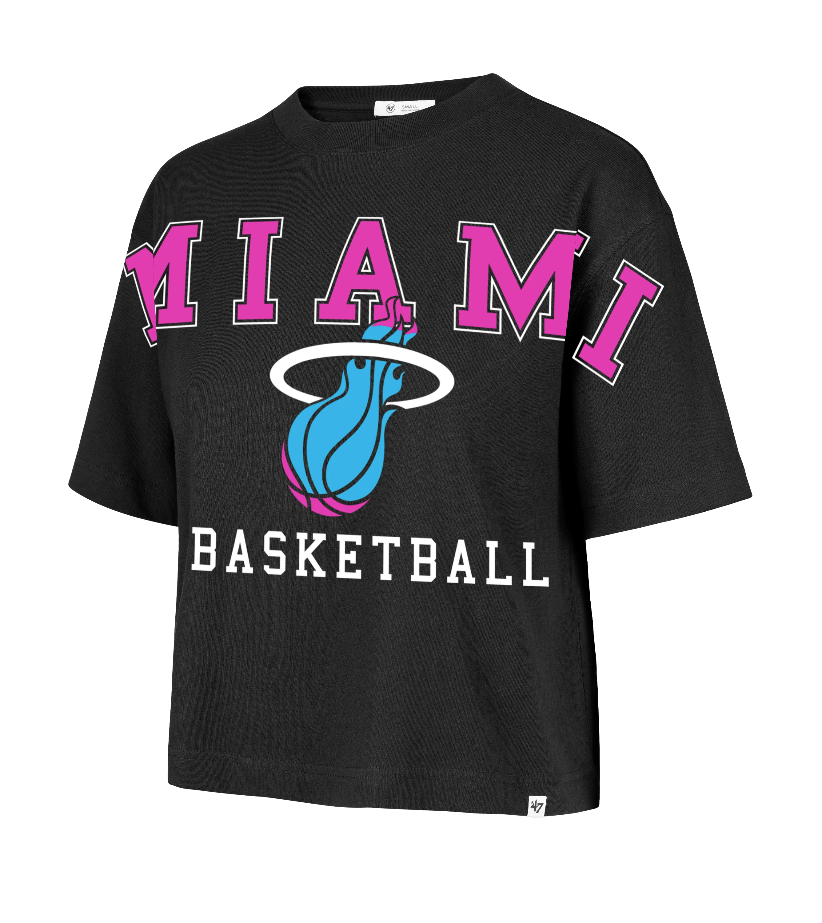 '47 Brand Miami HEAT Original Vice Nights Basketball Women's Tee - Image 4
