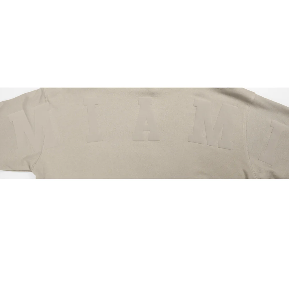 Pro Standard Miami HEAT Wingspan Crop Women's Taupe Hoodie - Image 10