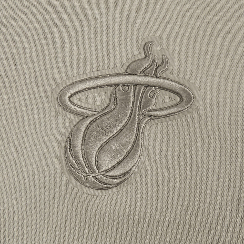 Pro Standard Miami HEAT Wingspan Crop Women's Taupe Hoodie - Image 9