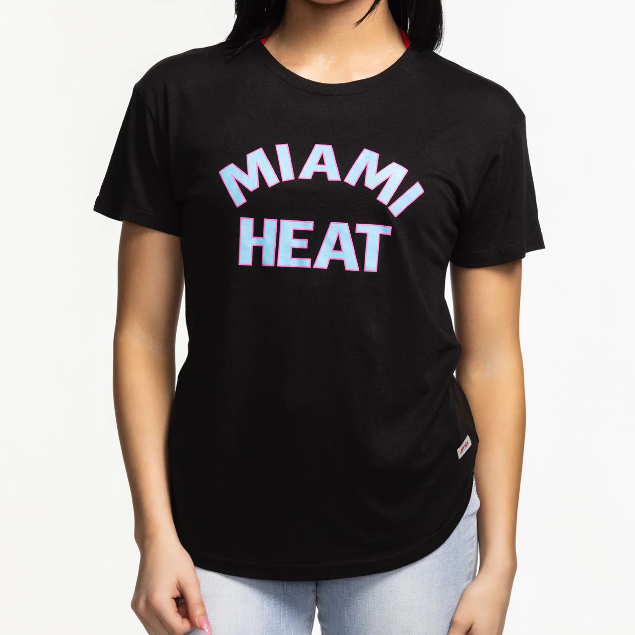 Sportiqe Miami HEAT Original Vice Nights Phoebe Women's Tee - Image 2