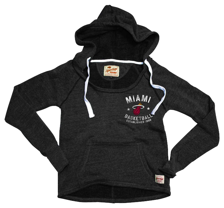 Sportiqe Miami HEAT Ladies Port Hoodie