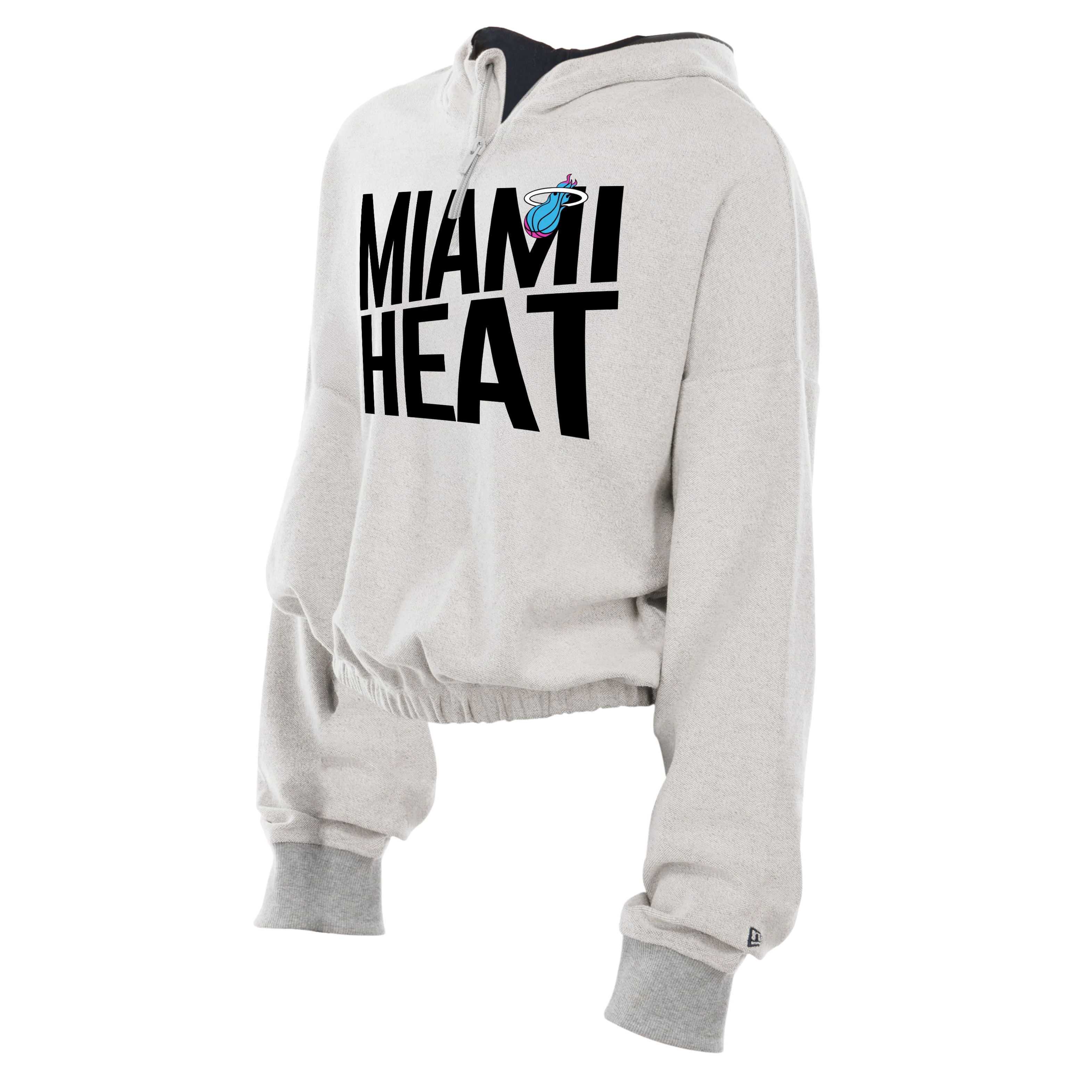 New Era Miami HEAT Original Vice Nights 1/4 Zip Women's Hoodie - Image 5