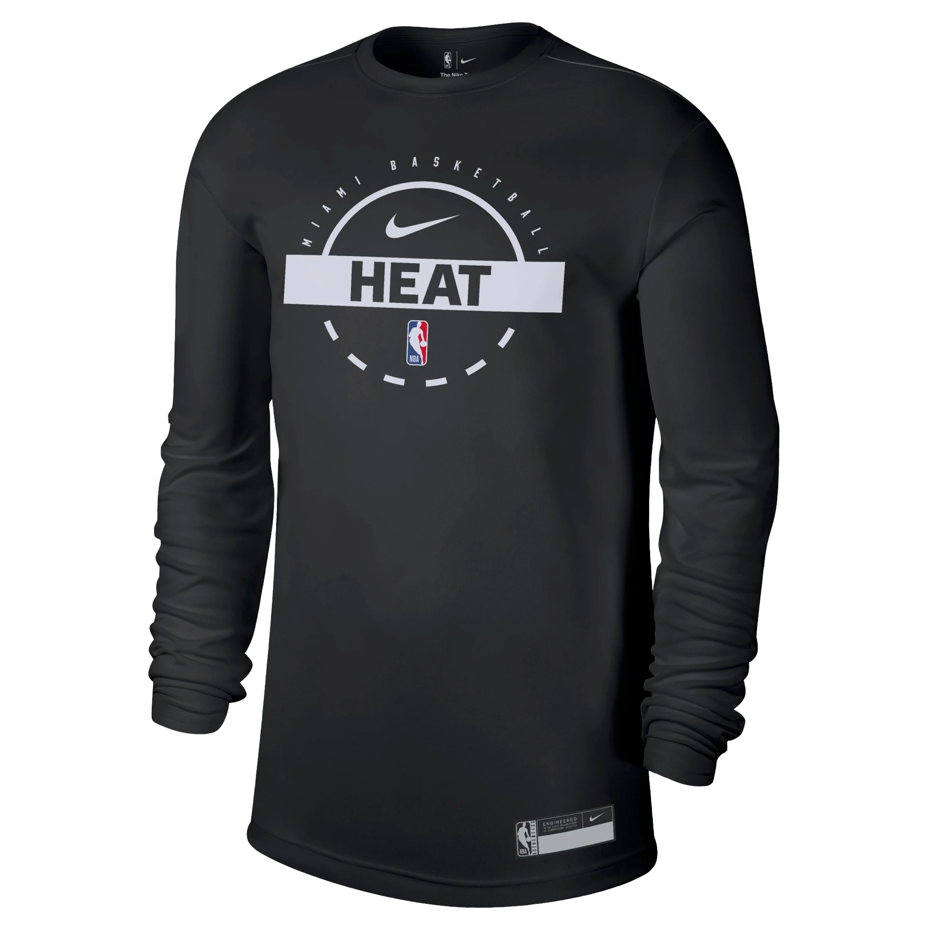 Nike Miami HEAT 2025-26 Authentic On-Court Practice Long Sleeve Tee - Image 4