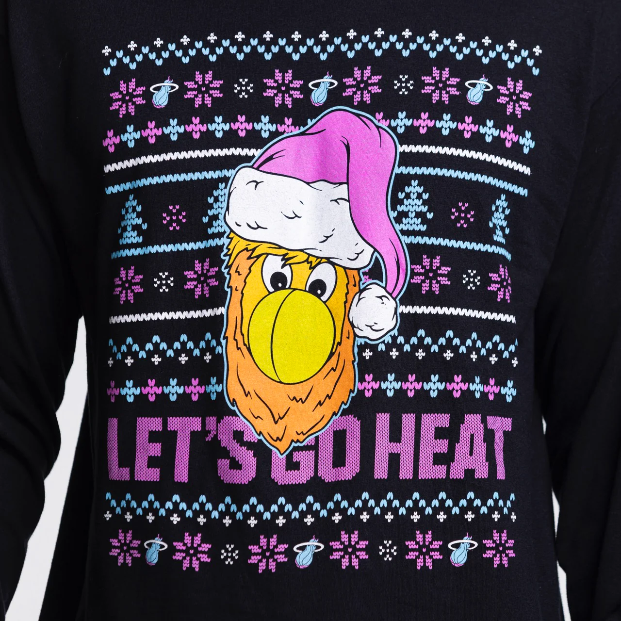 Miami HEAT Original Vice Nights Burnie Holiday Long Sleeve Tee - Image 2