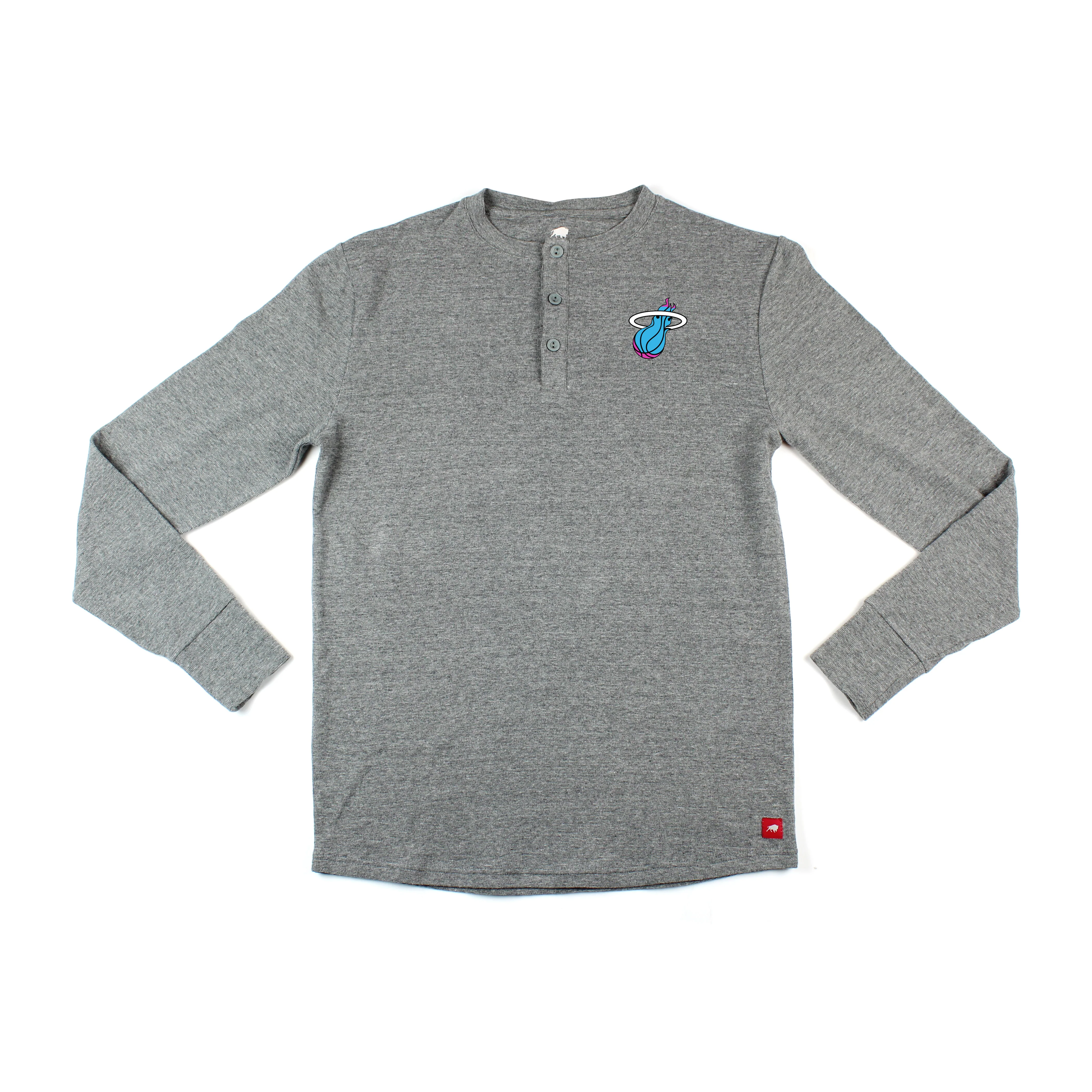 Sportiqe Miami HEAT Vice Nights Long Sleeve Campbell Thermal Henley
