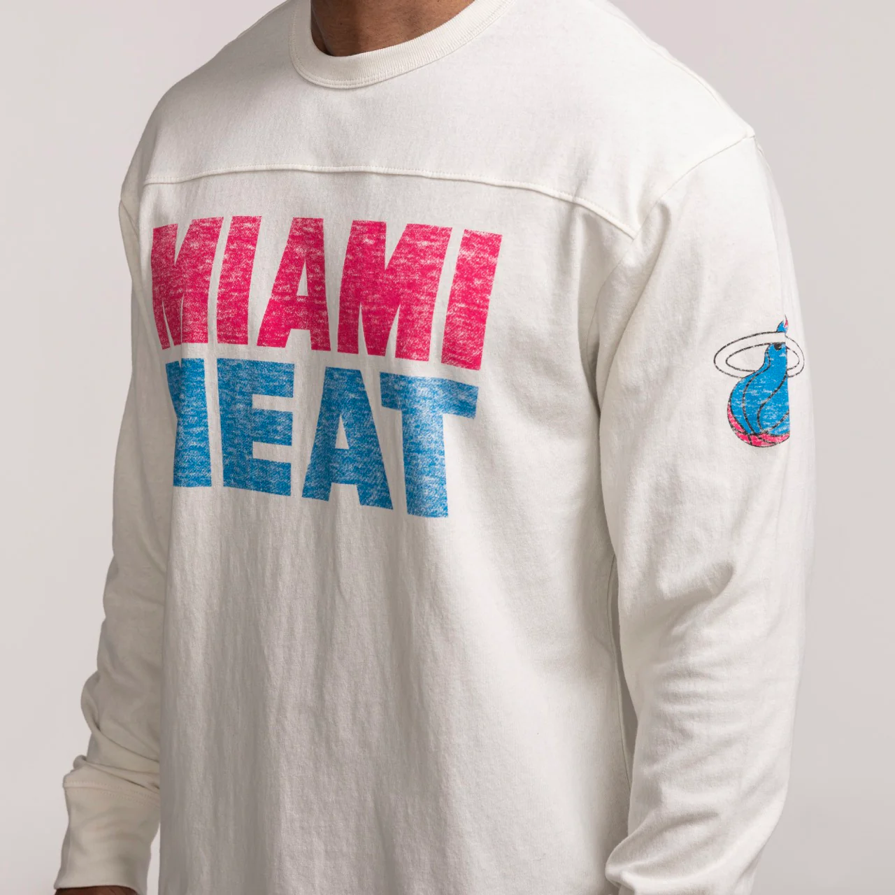 '47 Brand Miami HEAT Original Vice Long Sleeve Tee - Image 2