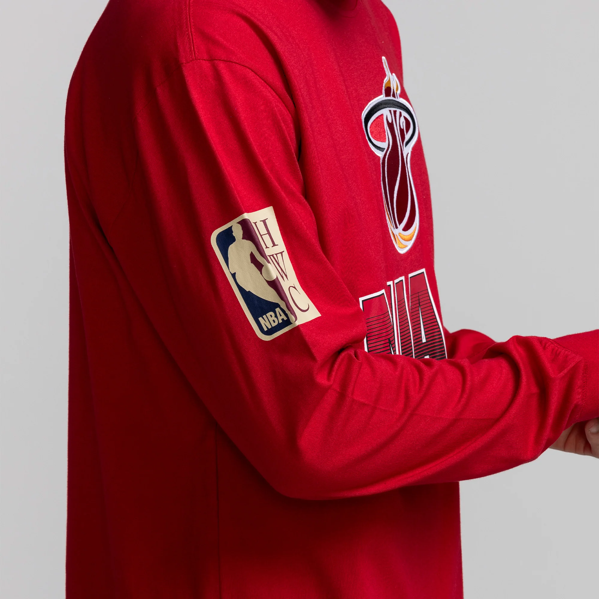Mitchell & Ness Miami HEAT Allover Vintage Long Sleeve Tee - Image 4