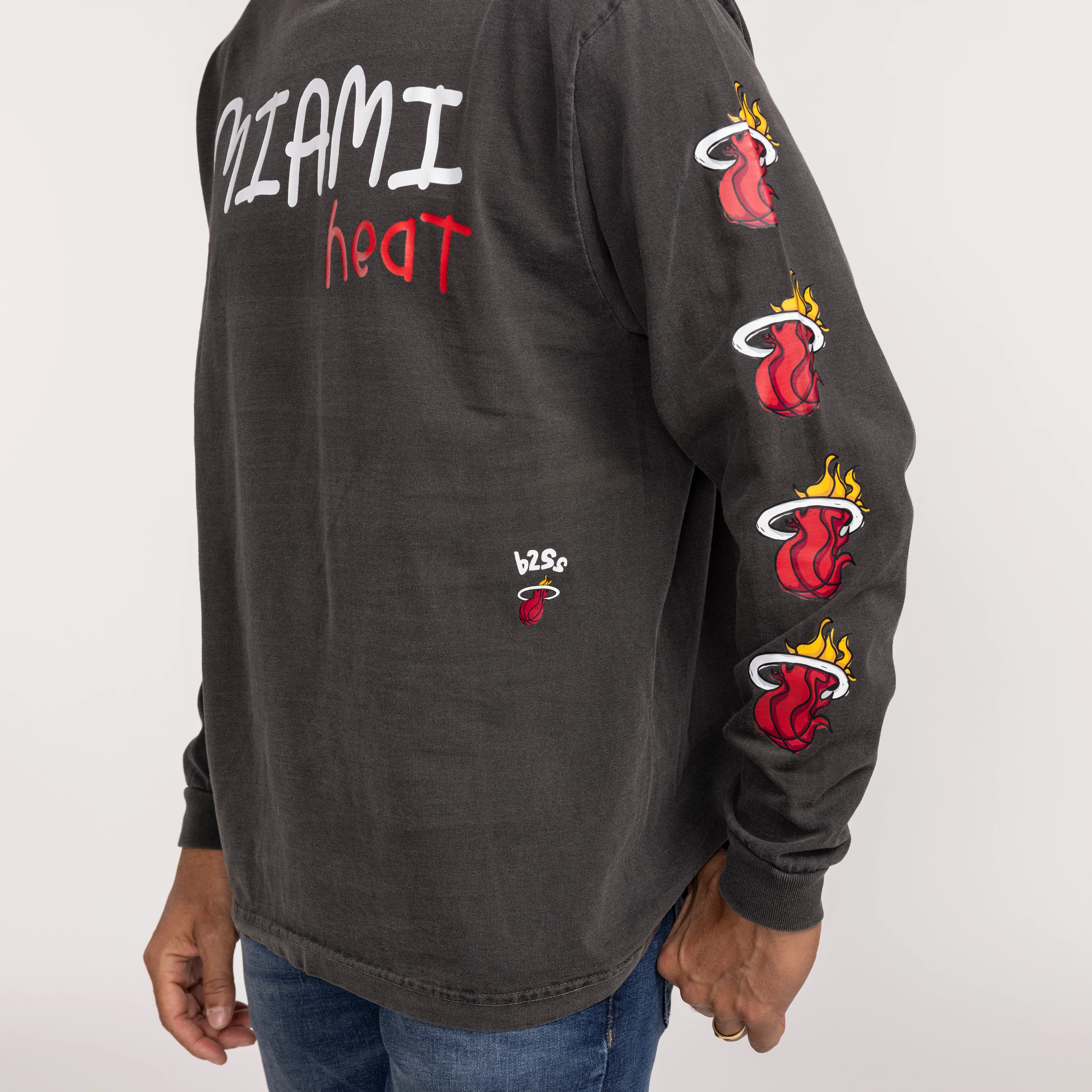 B2SS Miami HEAT Long Sleeve Tee - Image 2