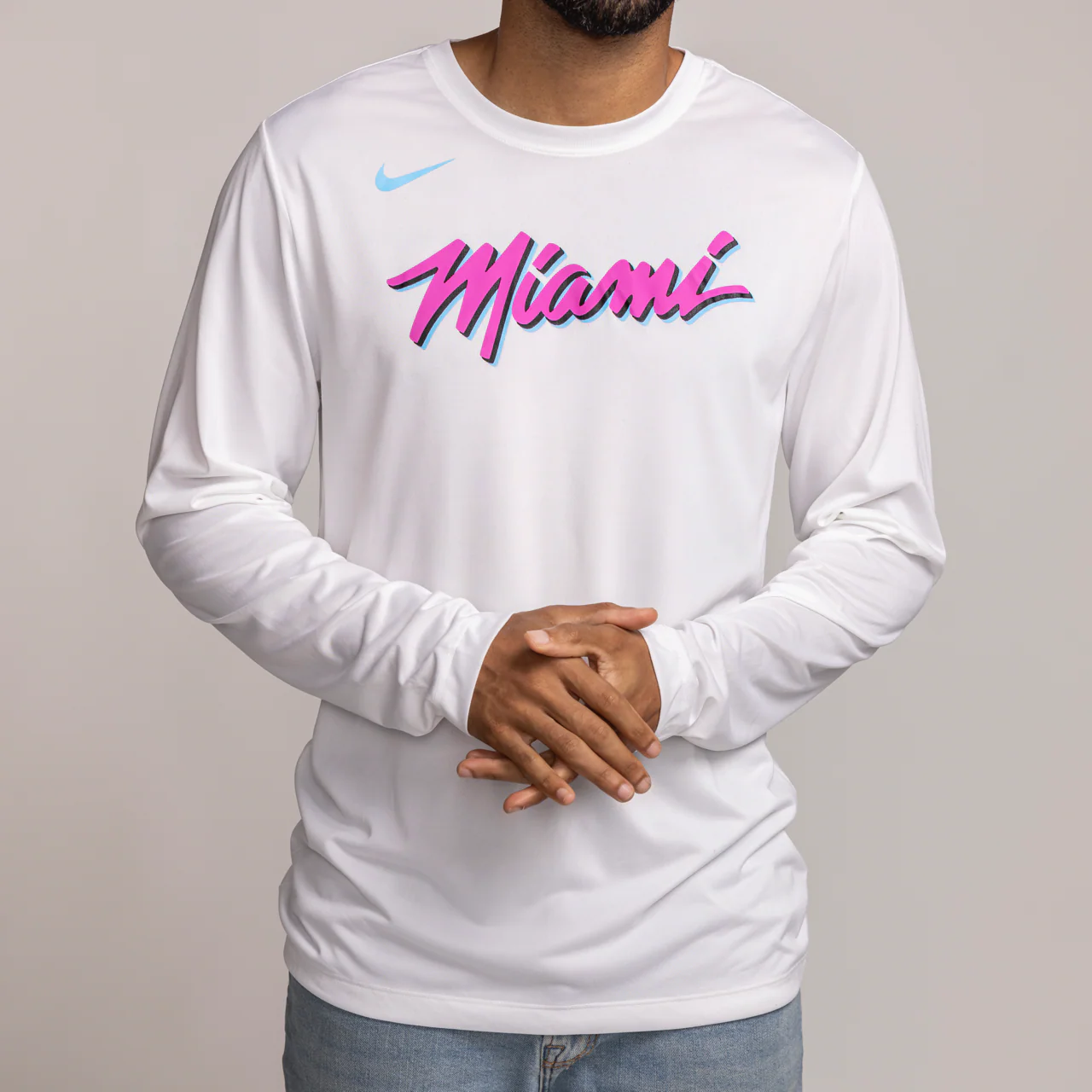 Nike Miami HEAT Original Vice Long Sleeve Tee - Image 2
