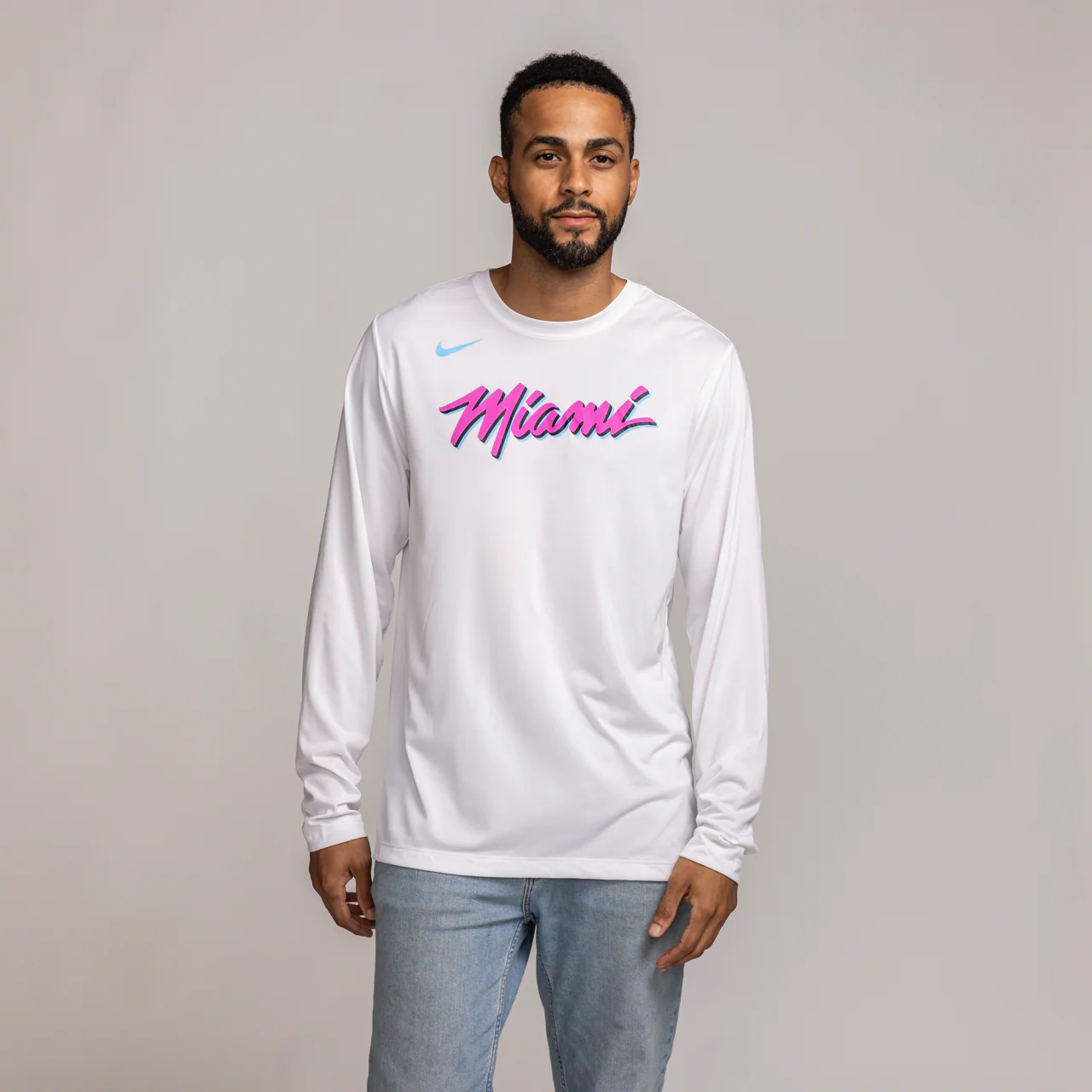 Nike Miami HEAT Original Vice Long Sleeve Tee - Image 3