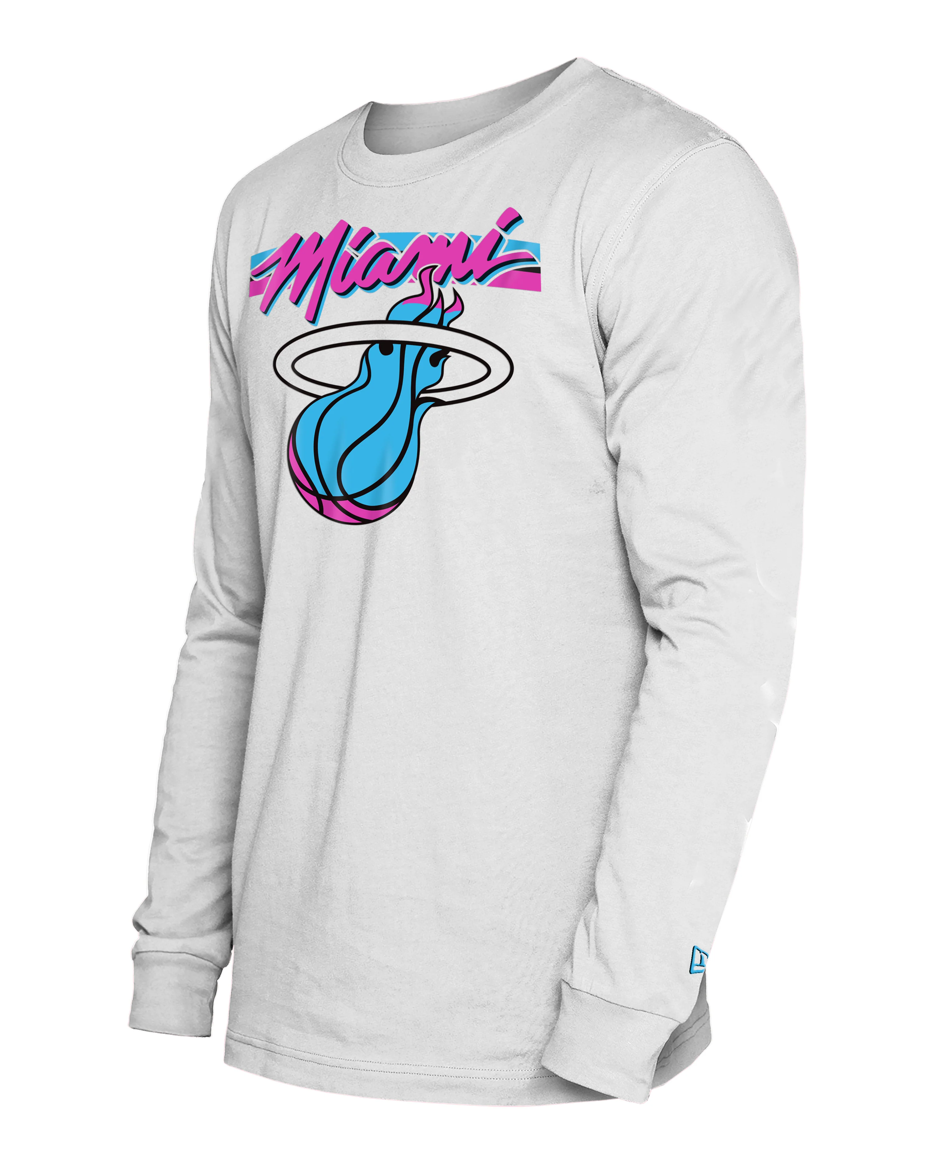 New Era Miami HEAT Original Vice Long Sleeve Tee - Image 4